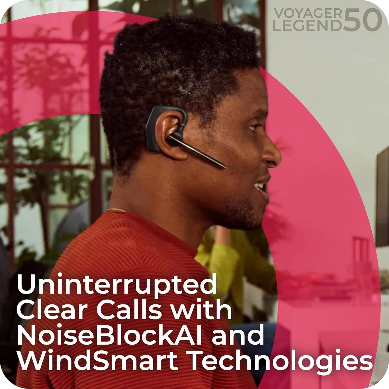 Auricular Bluetooth Poly Voyager Legend 50-M UC, 10h Batería