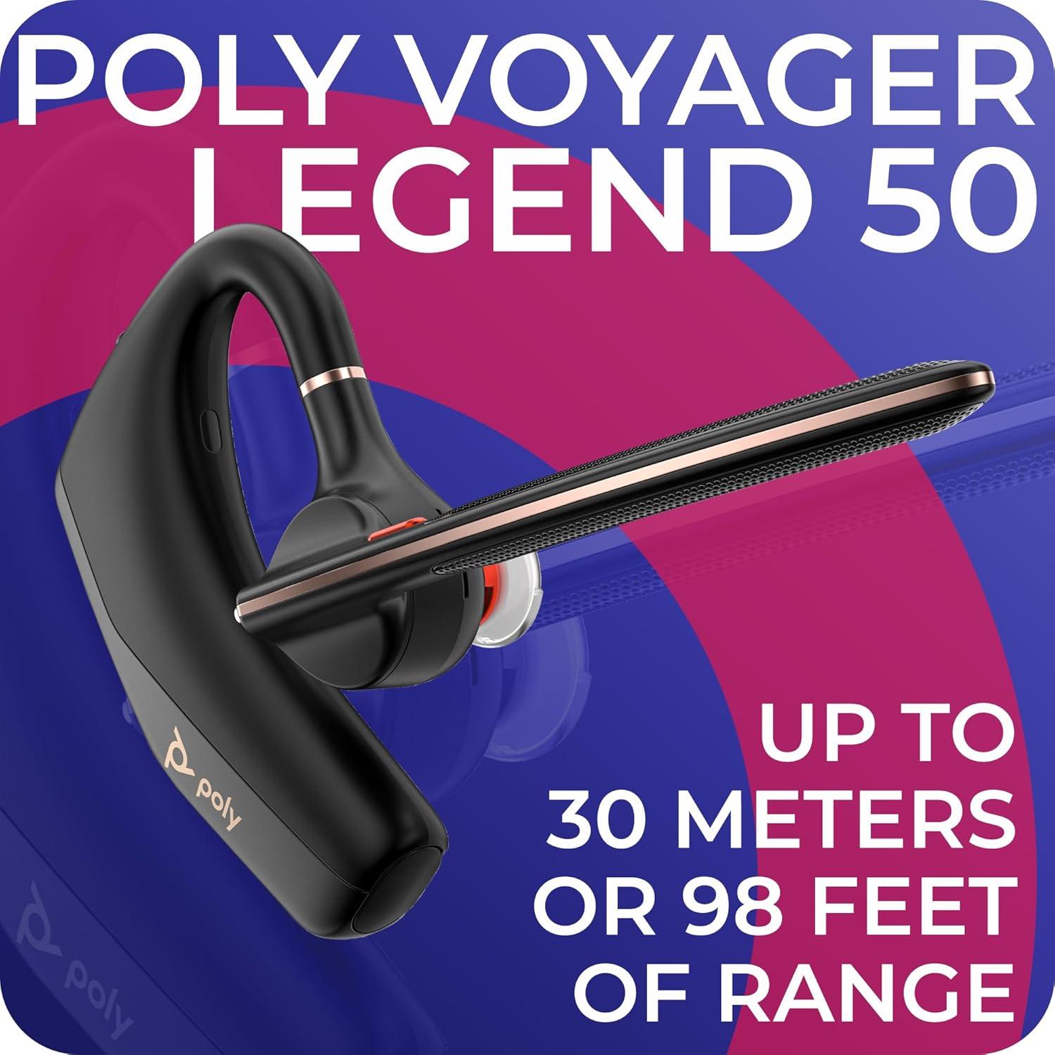 Auricular Bluetooth Poly Voyager Legend 50-M UC, 10h Batería