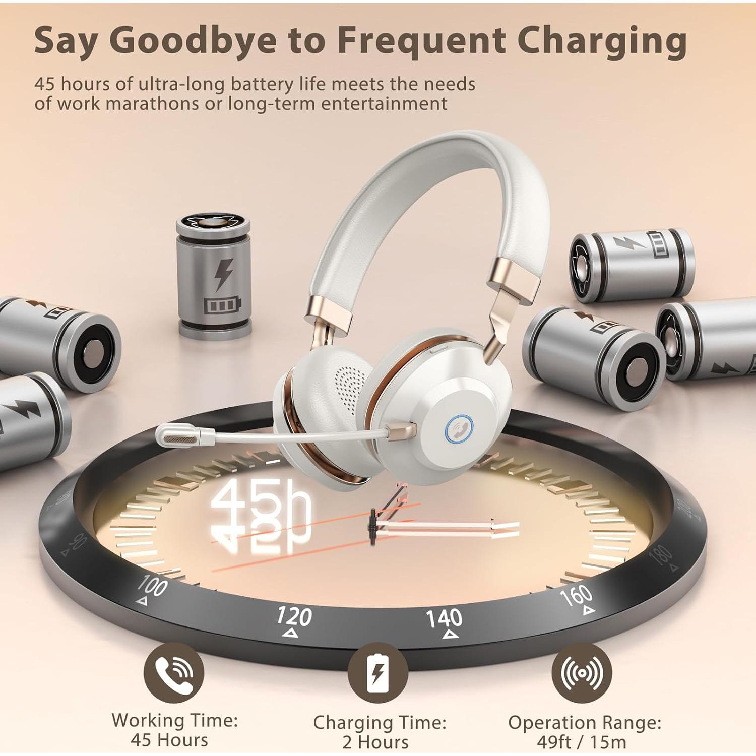 Auriculares Inalámbricos Vonztek XSY-BT882M con Micrófono y Cancelación de Ruido