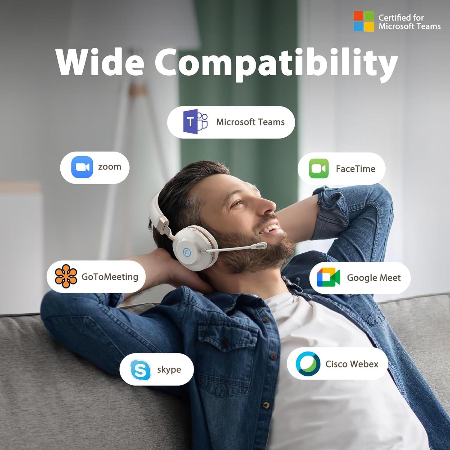 Auriculares Inalámbricos Vonztek XSY-BT882M con Micrófono y Cancelación de Ruido