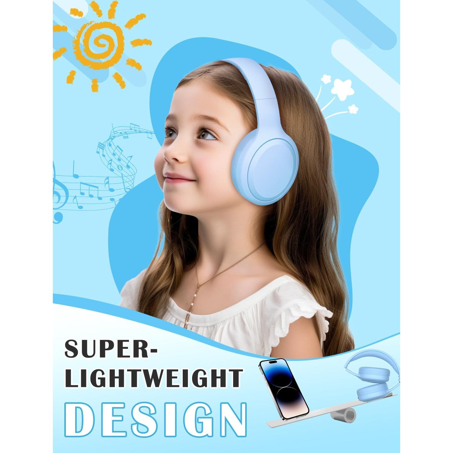 Auriculares Inalámbricos para Niños DMJ BT58 Azul - Bluetooth 5.1
