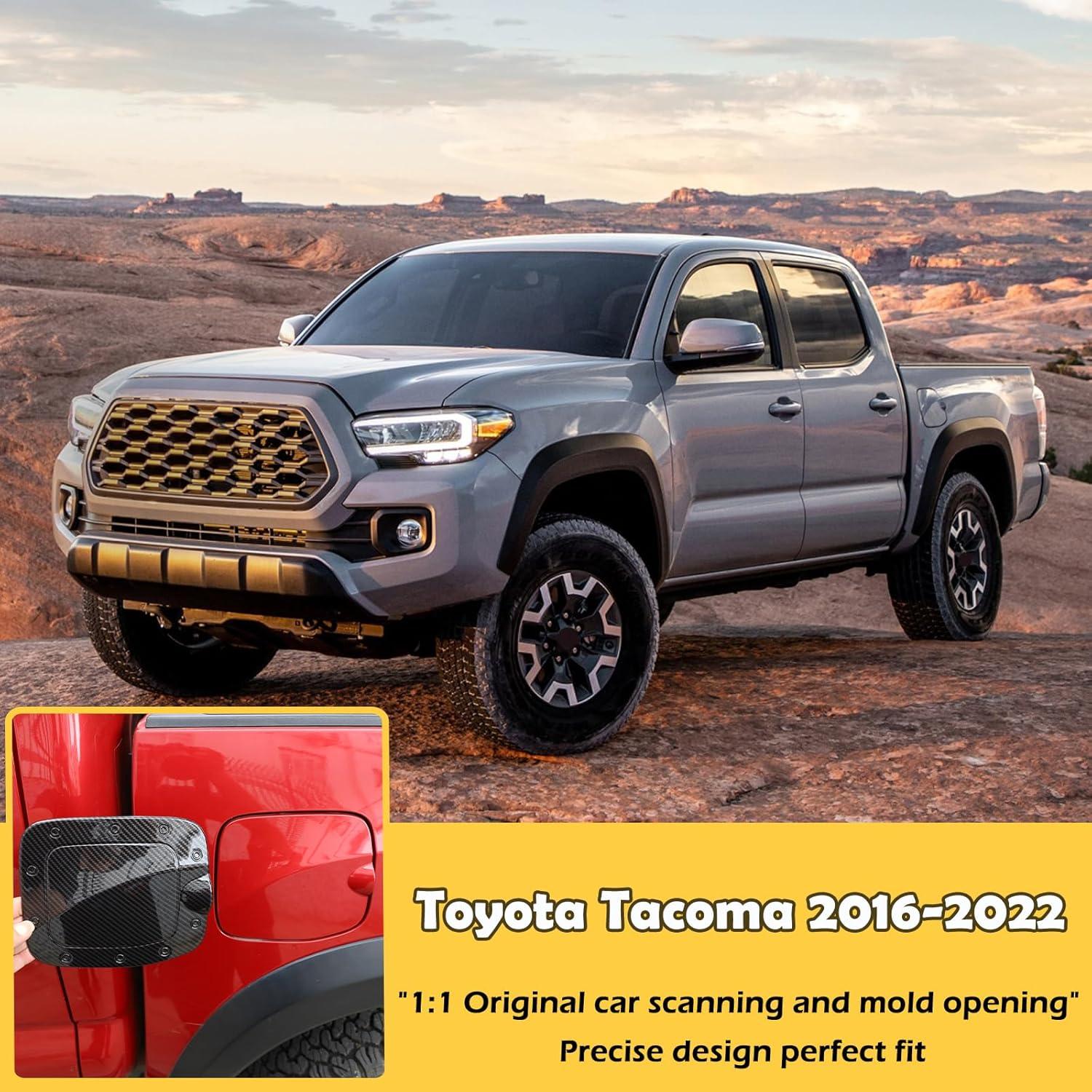 Cubierta de recorte de tapón de combustible CHEAYAR para Toyota Tacoma 2016-2022