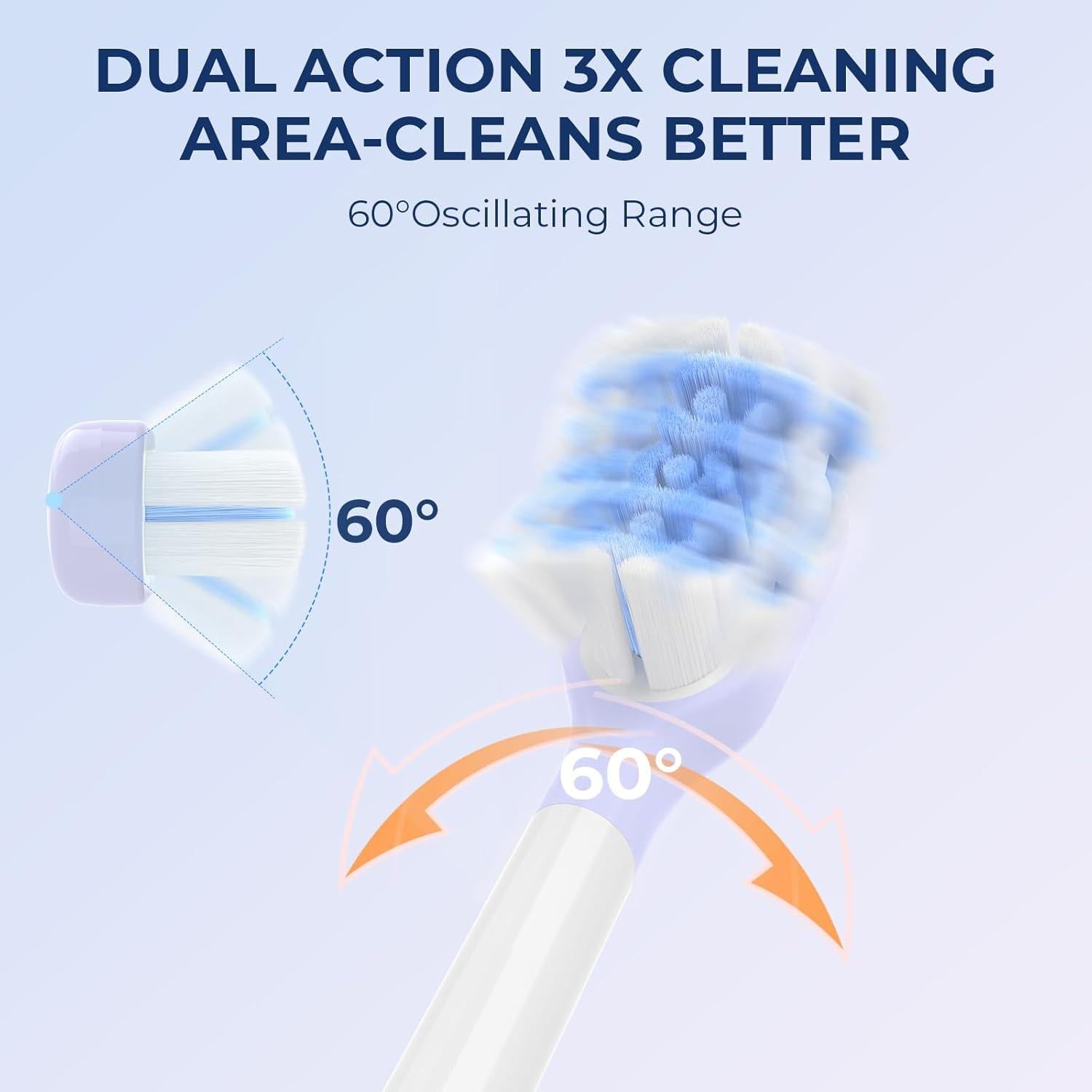 Cepillo de Dientes Eléctrico Sonic XOKK con 6 Cabezas y 4 Modos