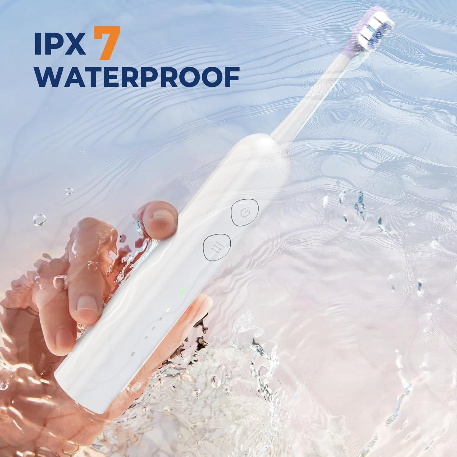 Cepillo de Dientes Eléctrico Sonic XOKK con 6 Cabezas y 4 Modos