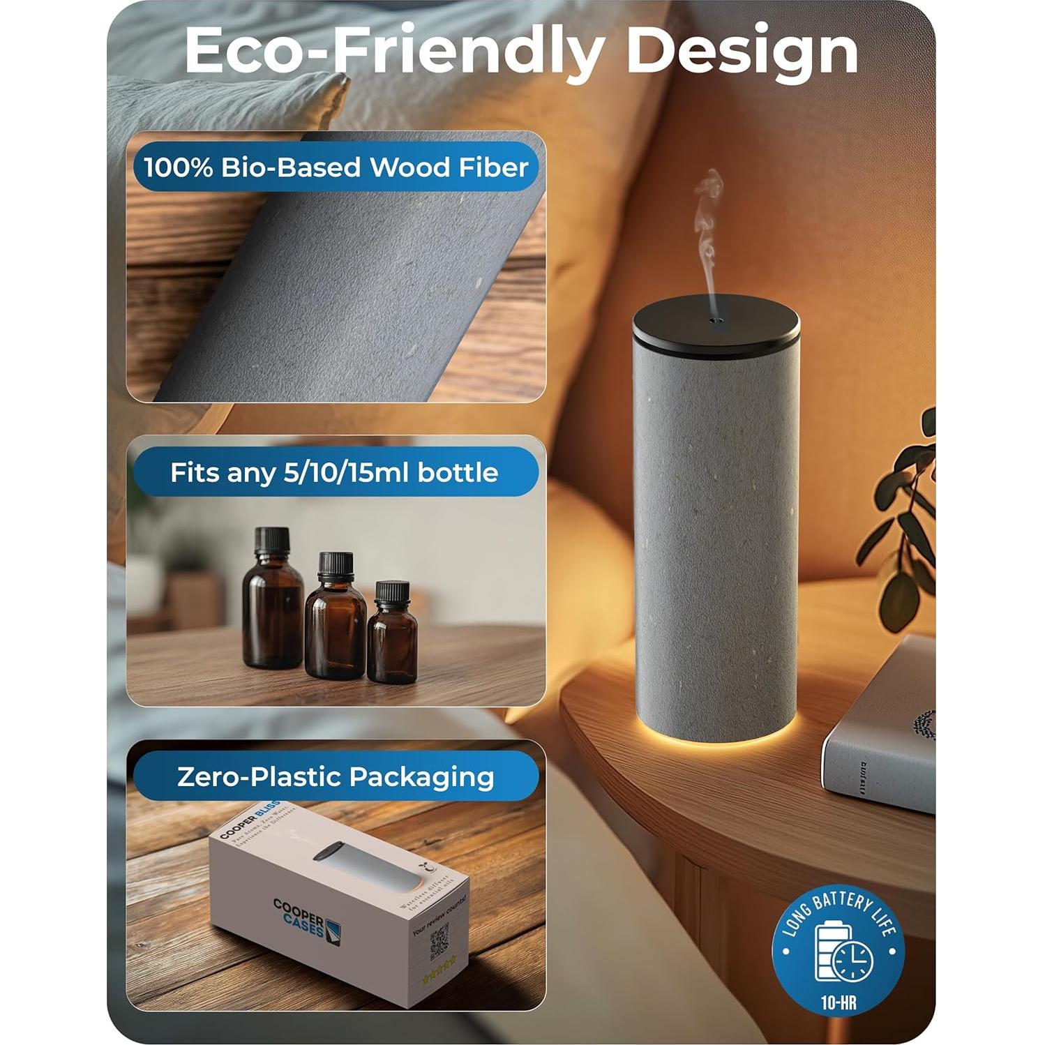 Difusor de Aceites Esenciales Cooper Bliss Sin Agua 15ml