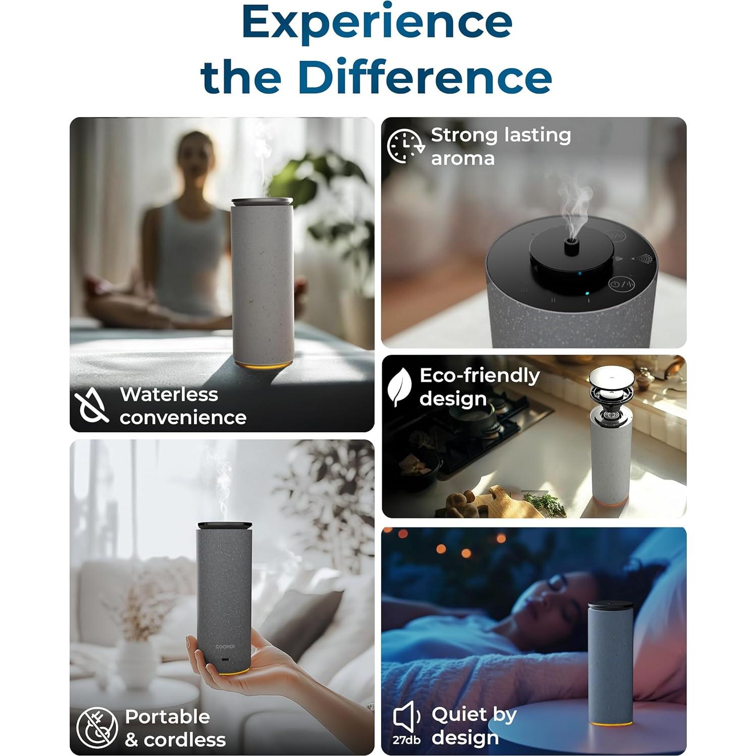 Difusor de Aceites Esenciales Cooper Bliss Sin Agua 15ml