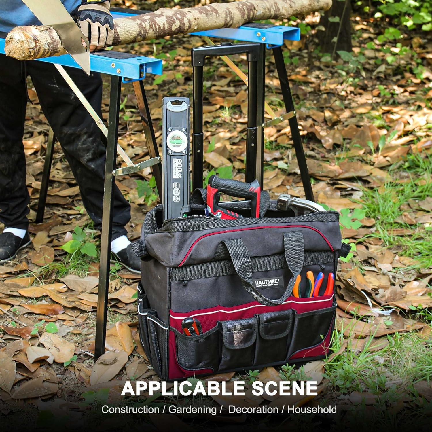 Bolsa de Herramientas Rodante HAUTMEC 45.72 cm 23 Bolsillos