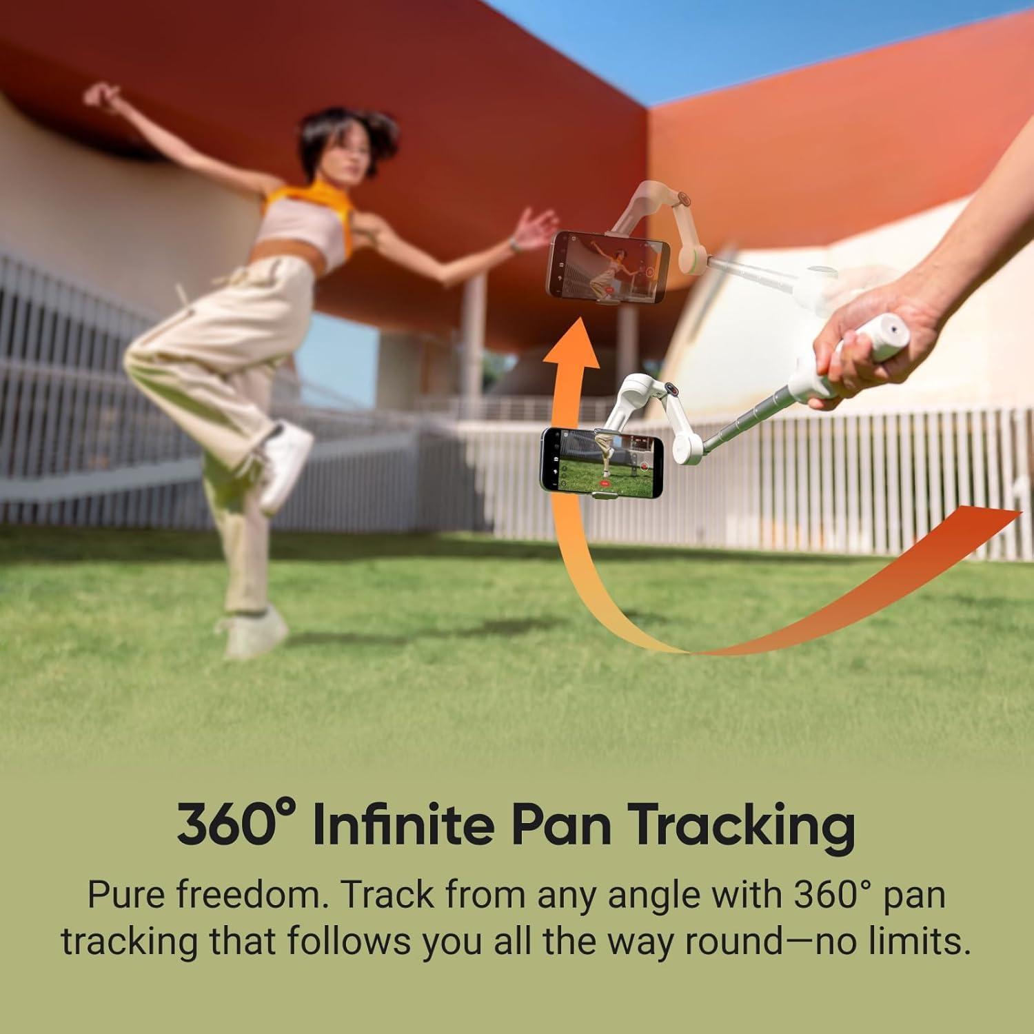 Estabilizador de Smartphone Insta360 Flow 2 Pro Gris - 3 Ejes, IA