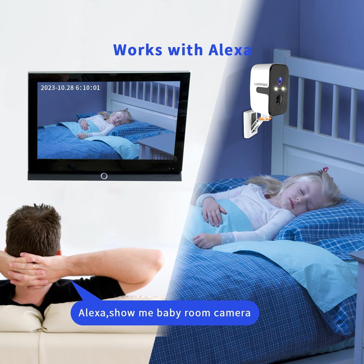 Cámara de Seguridad Inalámbrica LUOVISEE CG4 2K con Batería