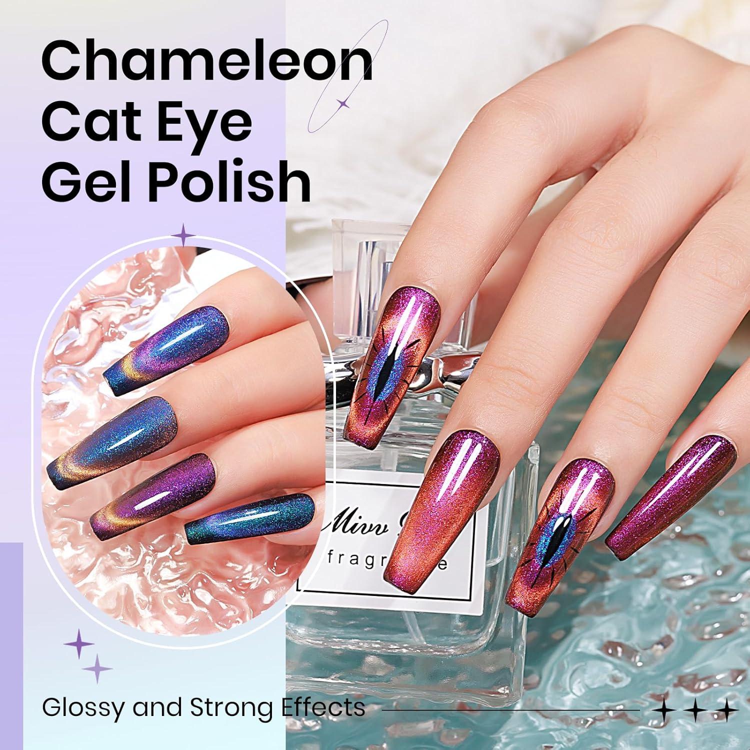 Set de Esmalte de Uñas Gel Ojo de Gato SUPWEE 12 Colores