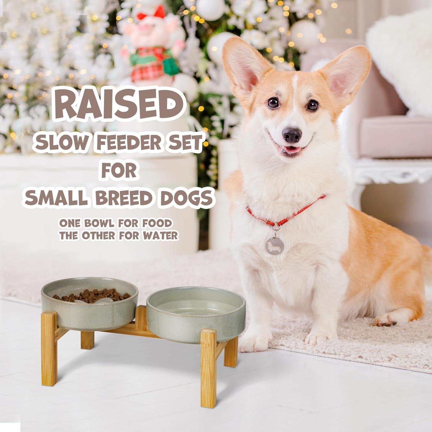 Juego de Cuencos Elevados para Perros Pequeños YOBRO 6.1 cm