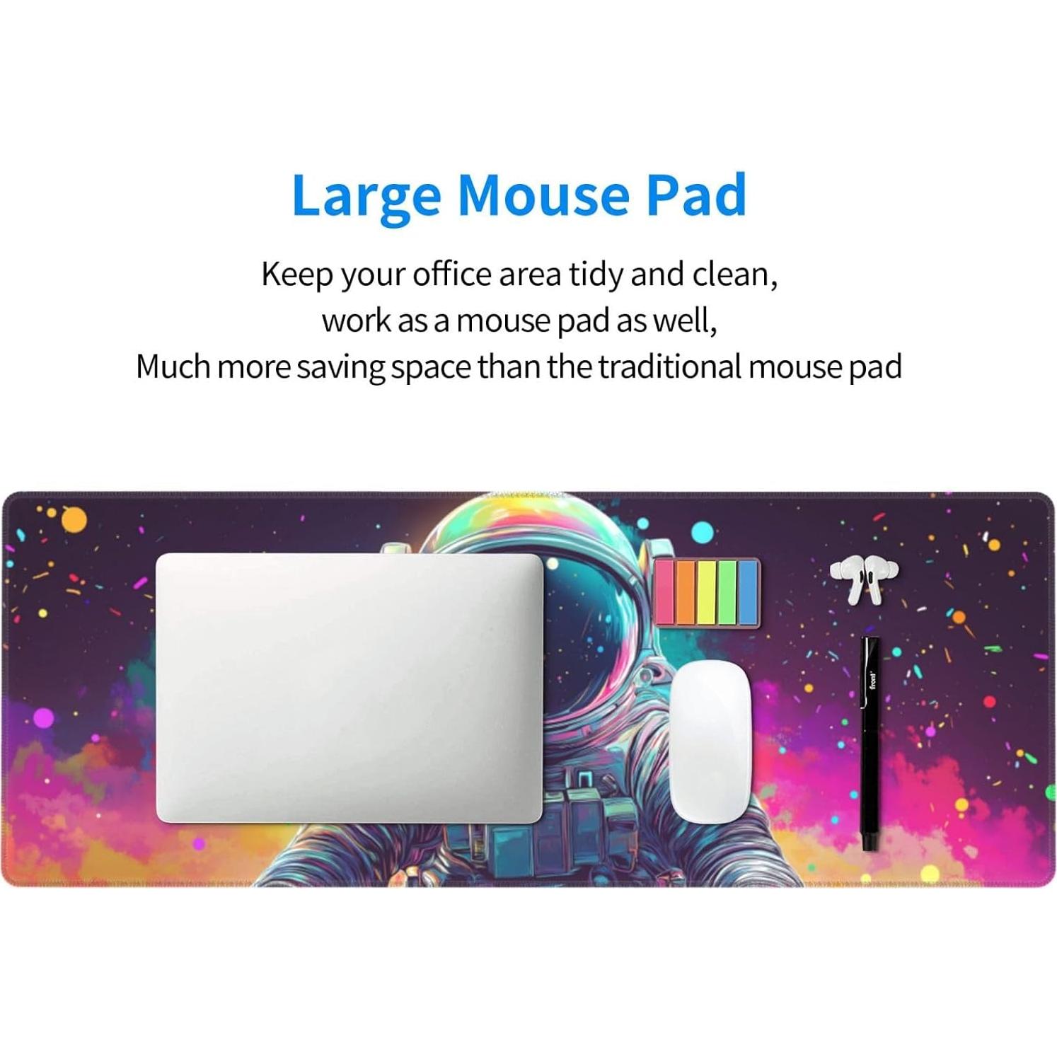 Alfombrilla de Ratón Grande Antideslizante Mutakin Astronauta 80x30cm