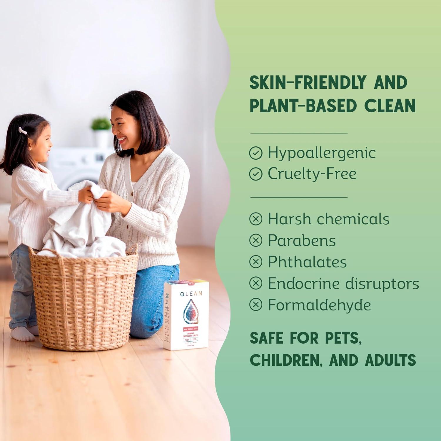 Hojas de detergente QLEAN 10 cargas Rubí Atardecer Placentero