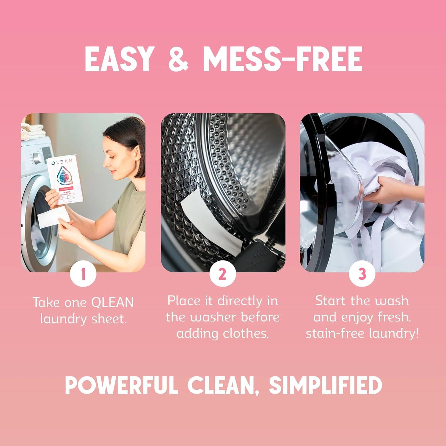 Hojas de detergente QLEAN 10 cargas Rubí Atardecer Placentero