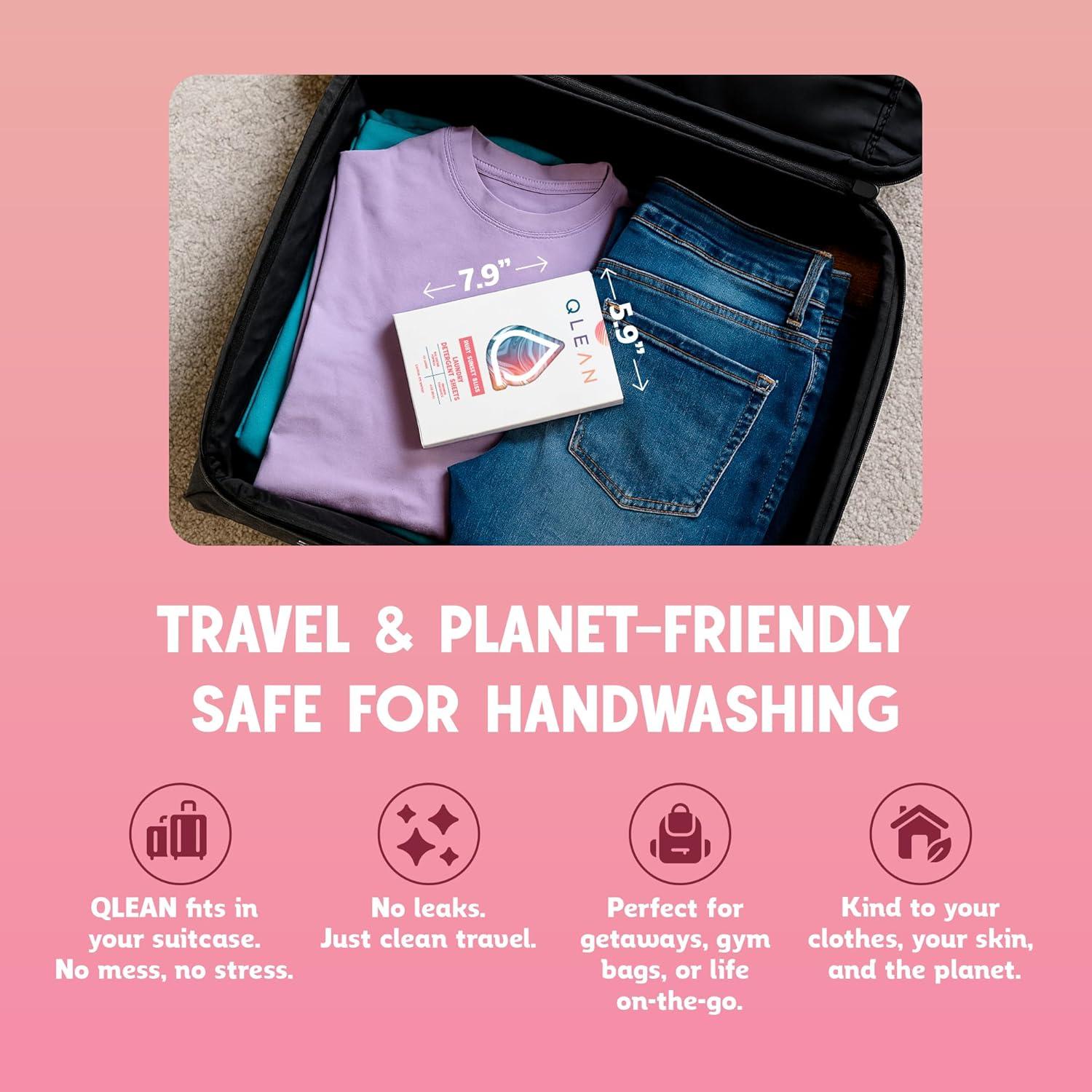 Hojas de detergente QLEAN 10 cargas Rubí Atardecer Placentero