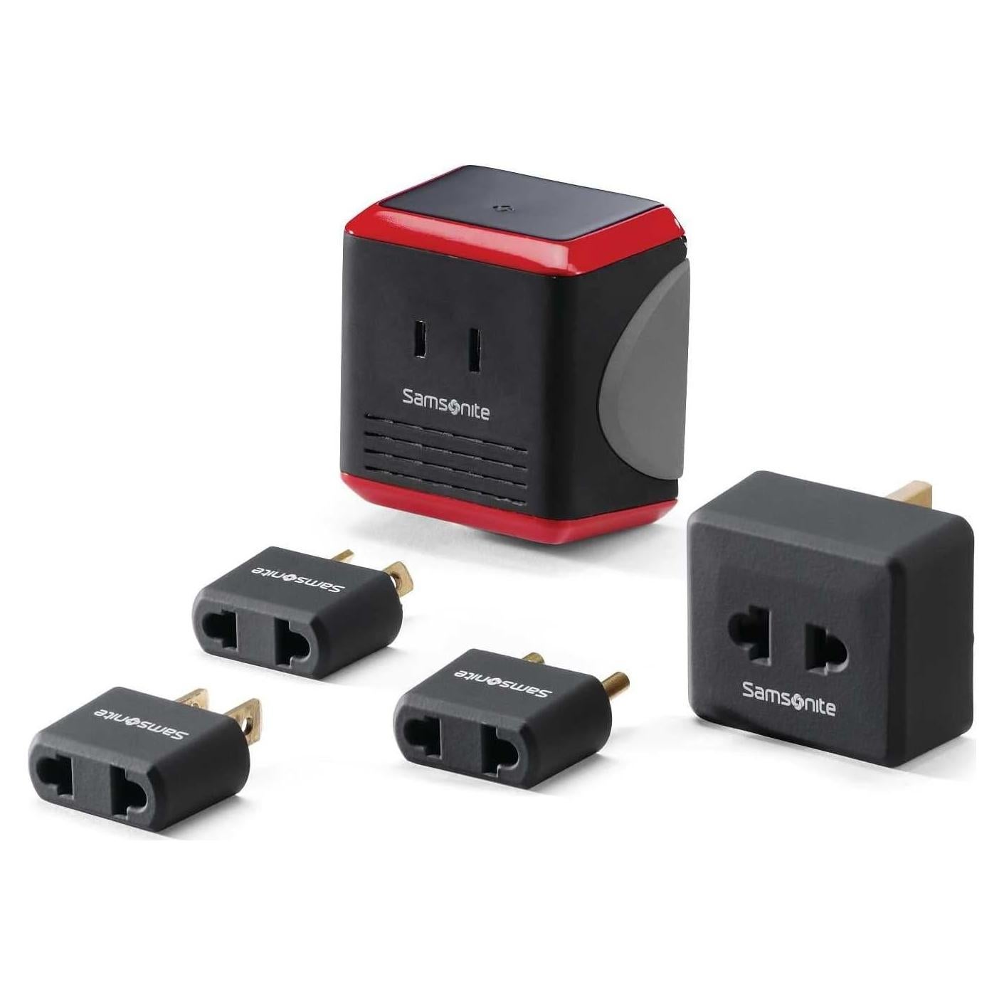 Kit Convertidor Adaptador Samsonite 1600W Negro Rojo