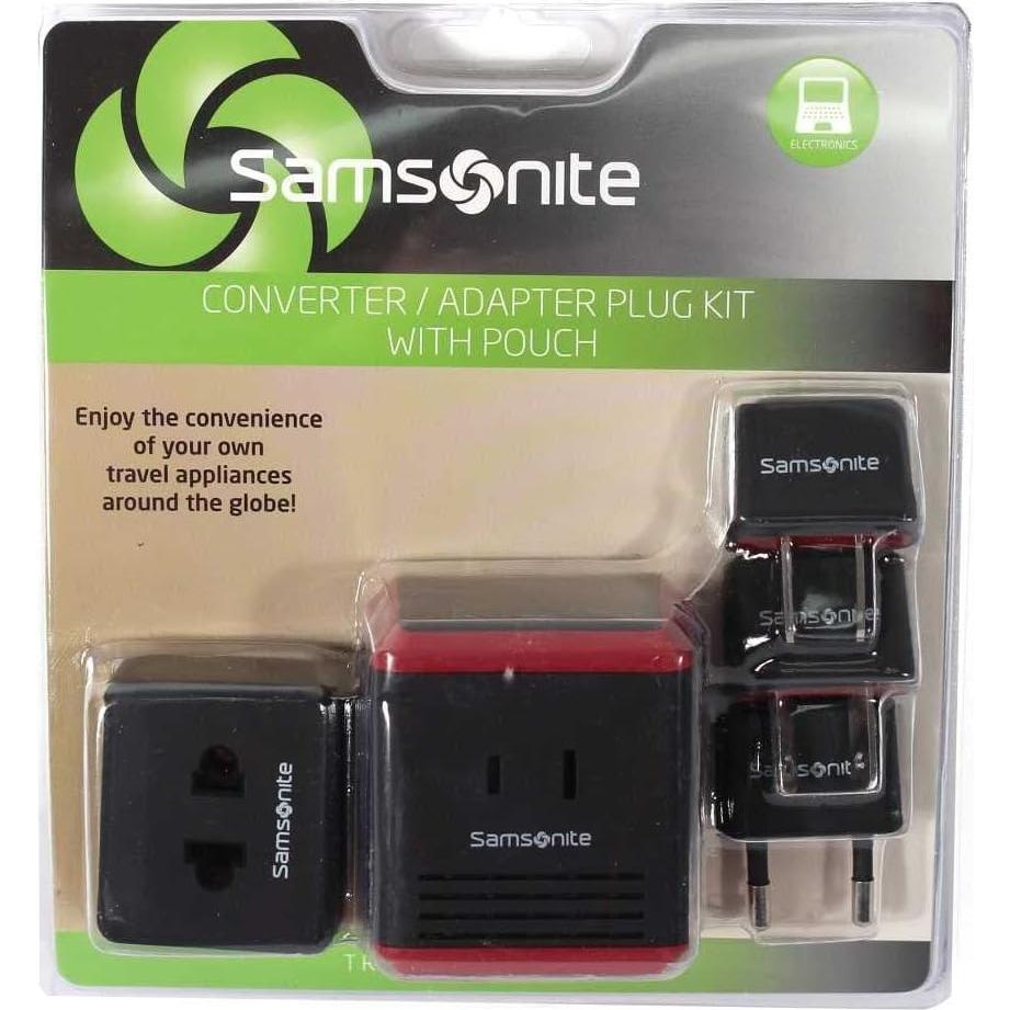 Kit Convertidor Adaptador Samsonite 1600W Negro Rojo