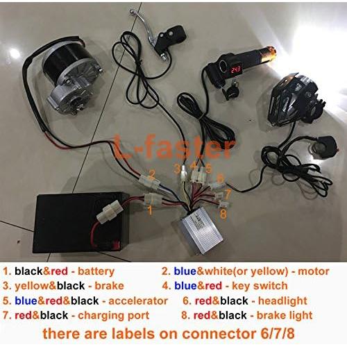 Kit Conversión Eléctrica 24V/36V 250W L-faster para Bicicleta