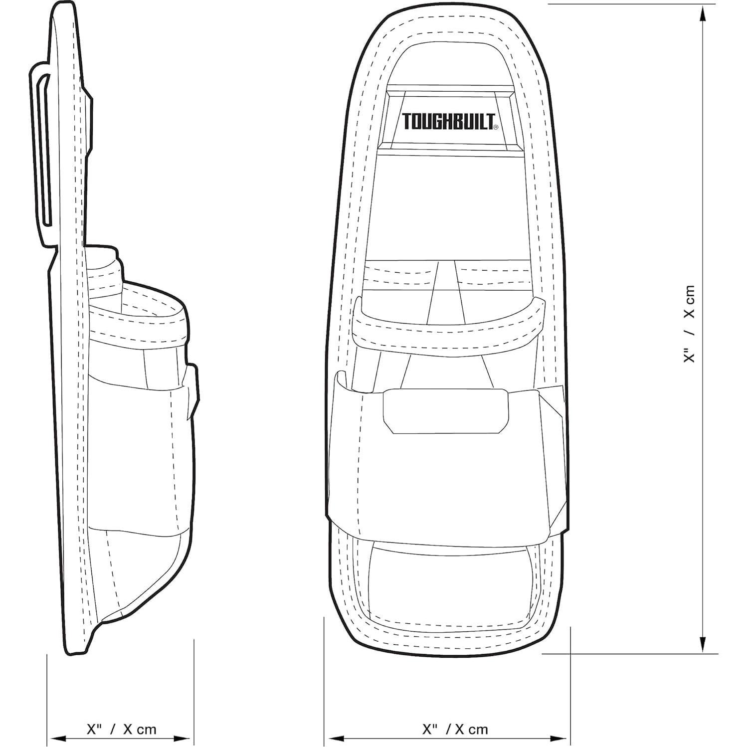 Bolsa de Herramientas ToughBuilt TOU-30, 6 Bolsillos, 150g