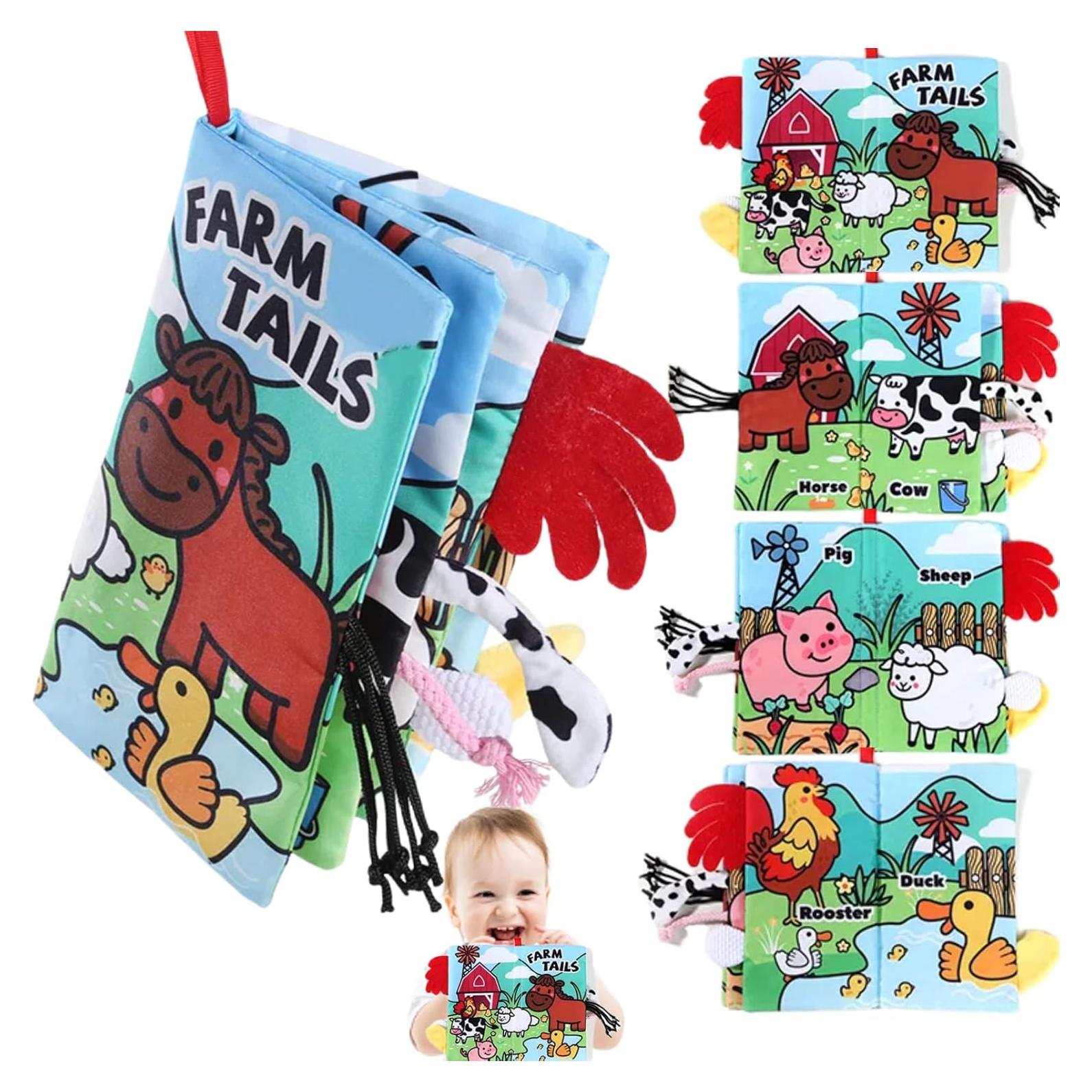 Libro Sensorial de Tela Suave Chochumy - Granja 0-2 Años