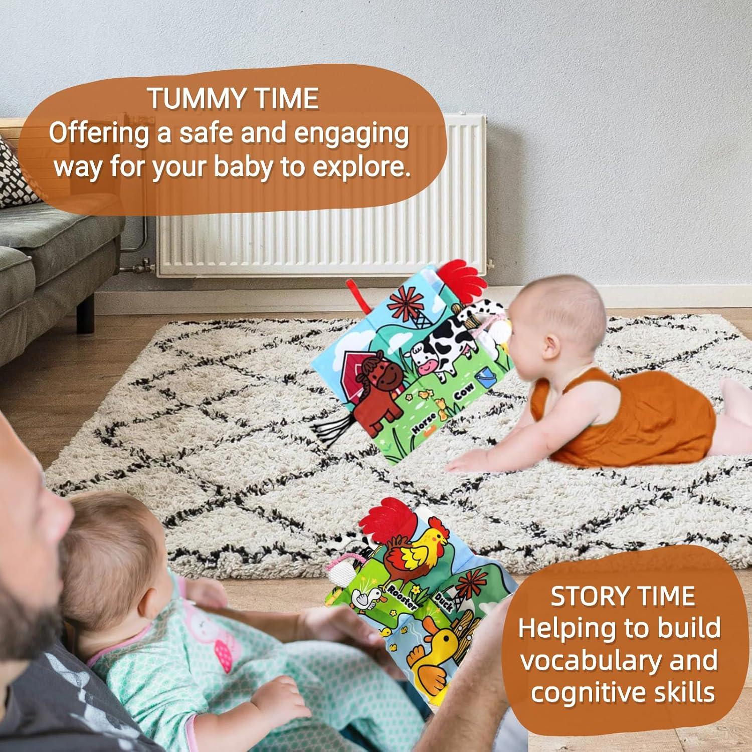 Libro Sensorial de Tela Suave Chochumy - Granja 0-2 Años