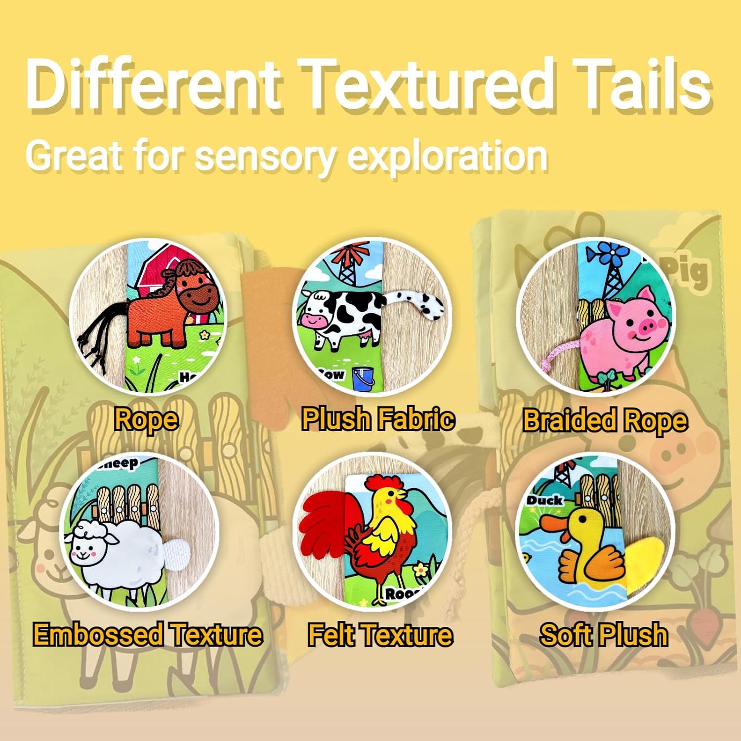 Libro Sensorial de Tela Suave Chochumy - Granja 0-2 Años