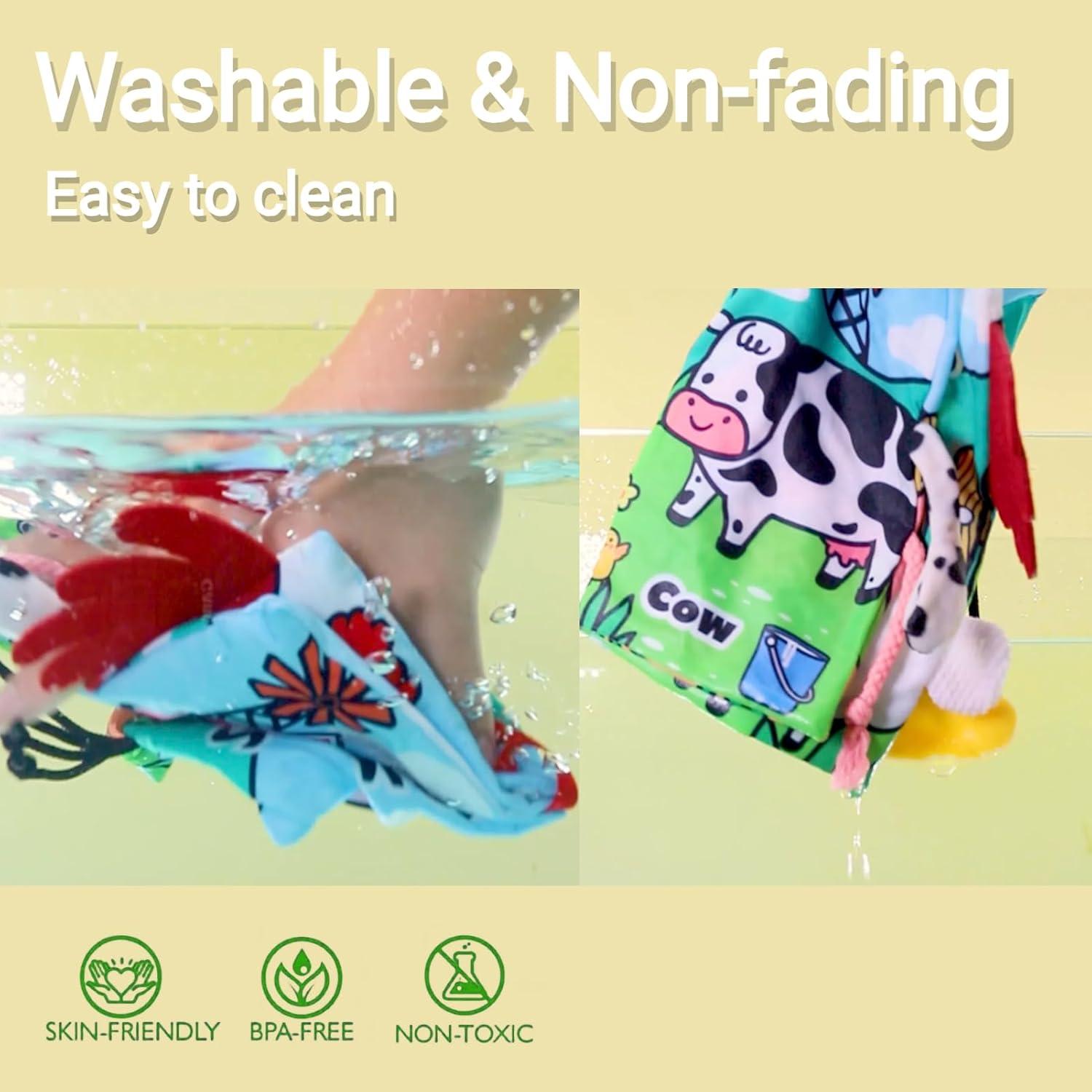 Libro Sensorial de Tela Suave Chochumy - Granja 0-2 Años