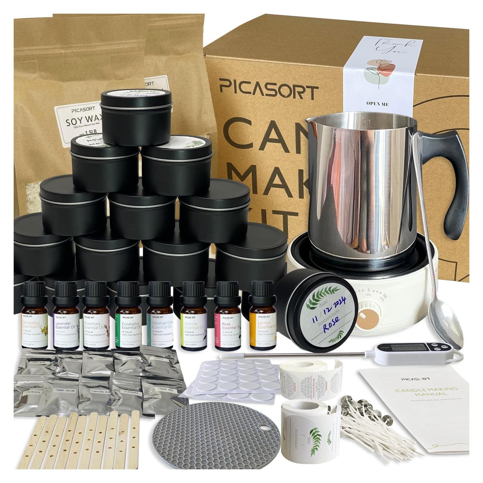 Kit de Fabricación de Velas Negras PICASORT - Completo 2.8 kg