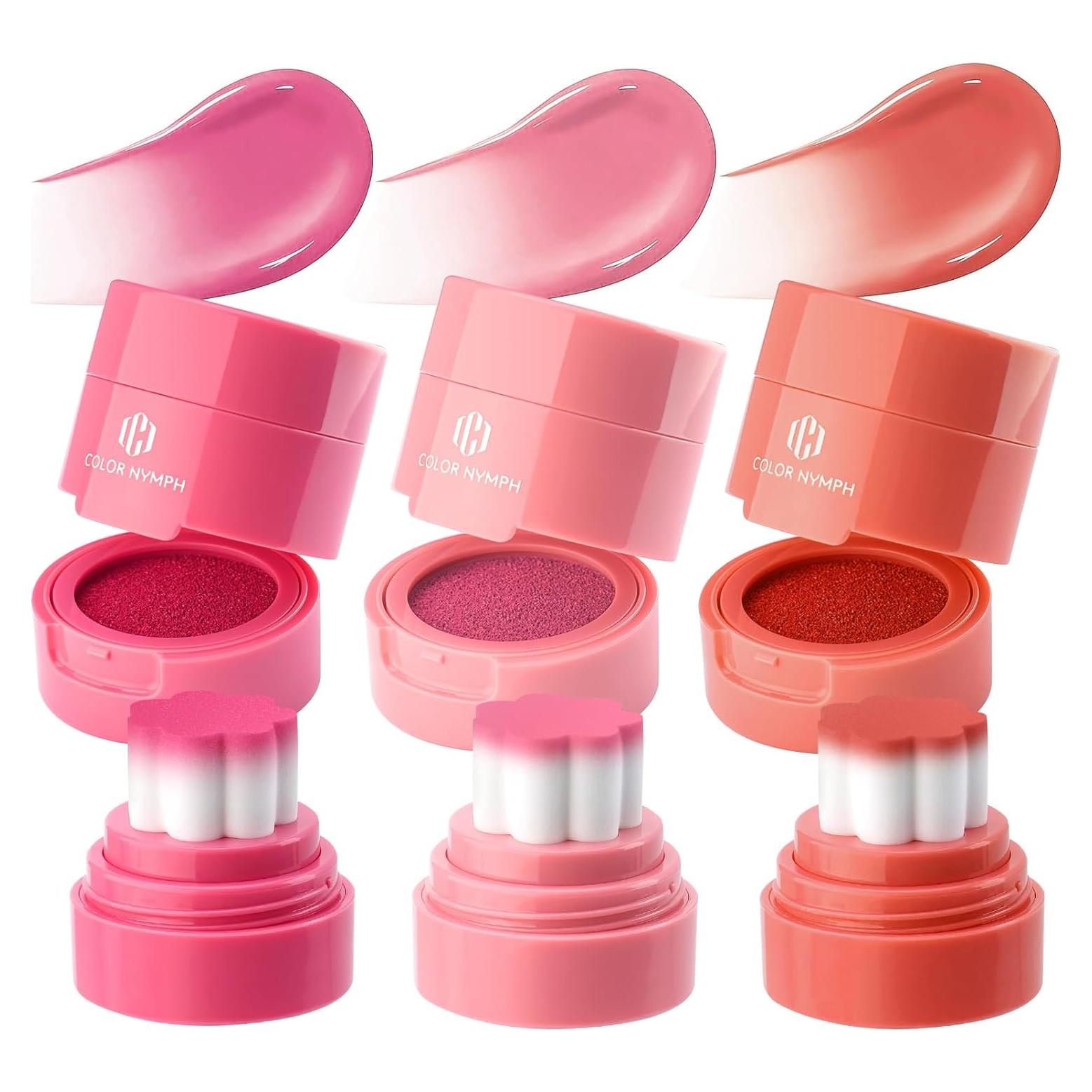 Set de Rubor Líquido Color Nymph - 3 Tonos Hidratantes