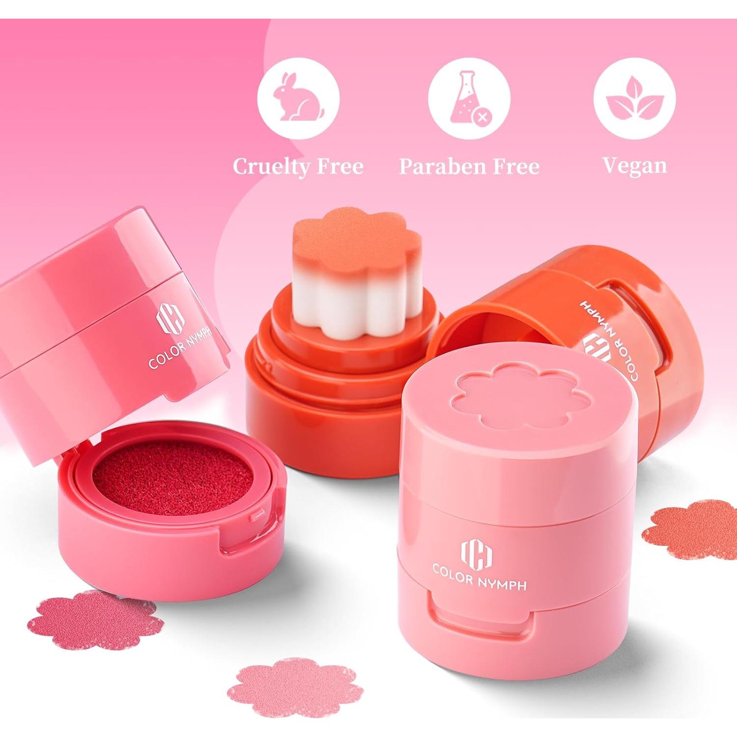 Set de Rubor Líquido Color Nymph - 3 Tonos Hidratantes