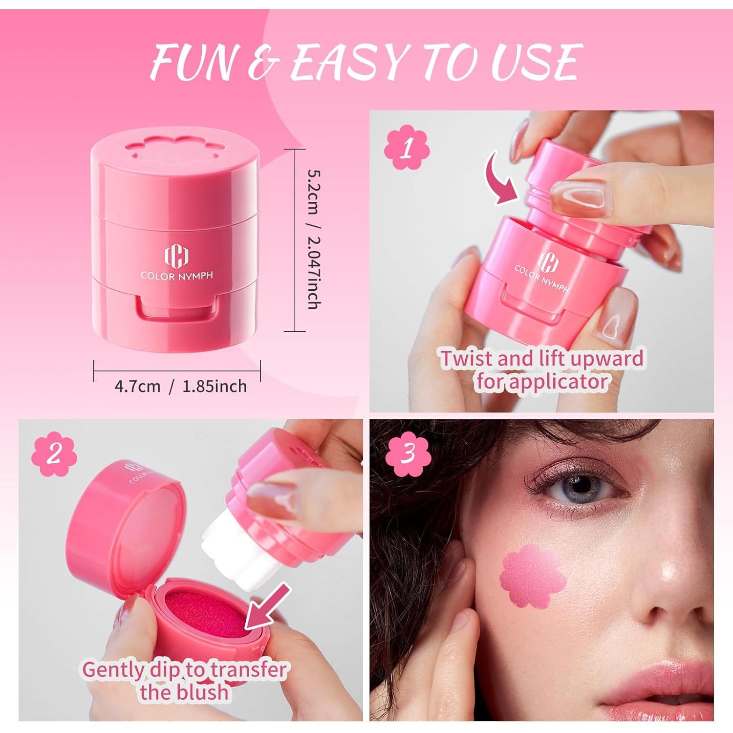 Set de Rubor Líquido Color Nymph - 3 Tonos Hidratantes