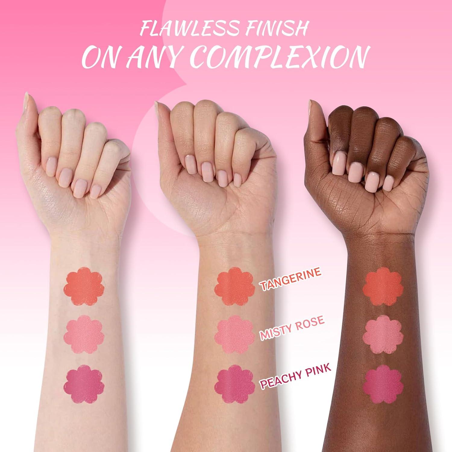 Set de Rubor Líquido Color Nymph - 3 Tonos Hidratantes