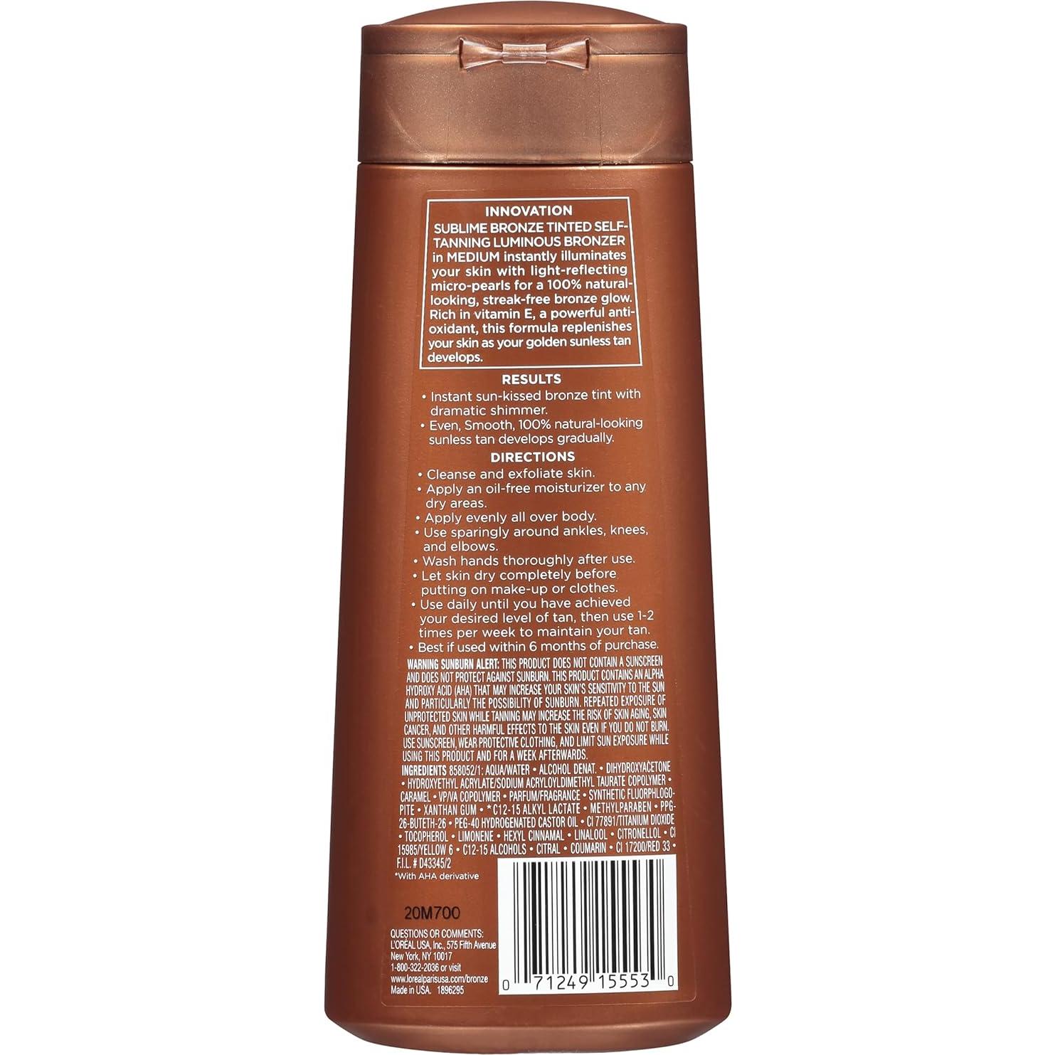 Bronceador Autobronceador L'Oréal Paris Sublime Bronze 190.5 ml