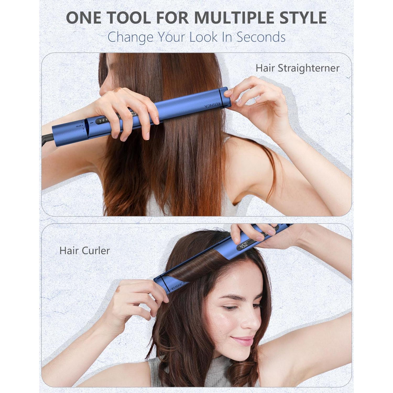 Plancha de Pelo KUSNCA V8 Cerámica Titanio 230-450°F