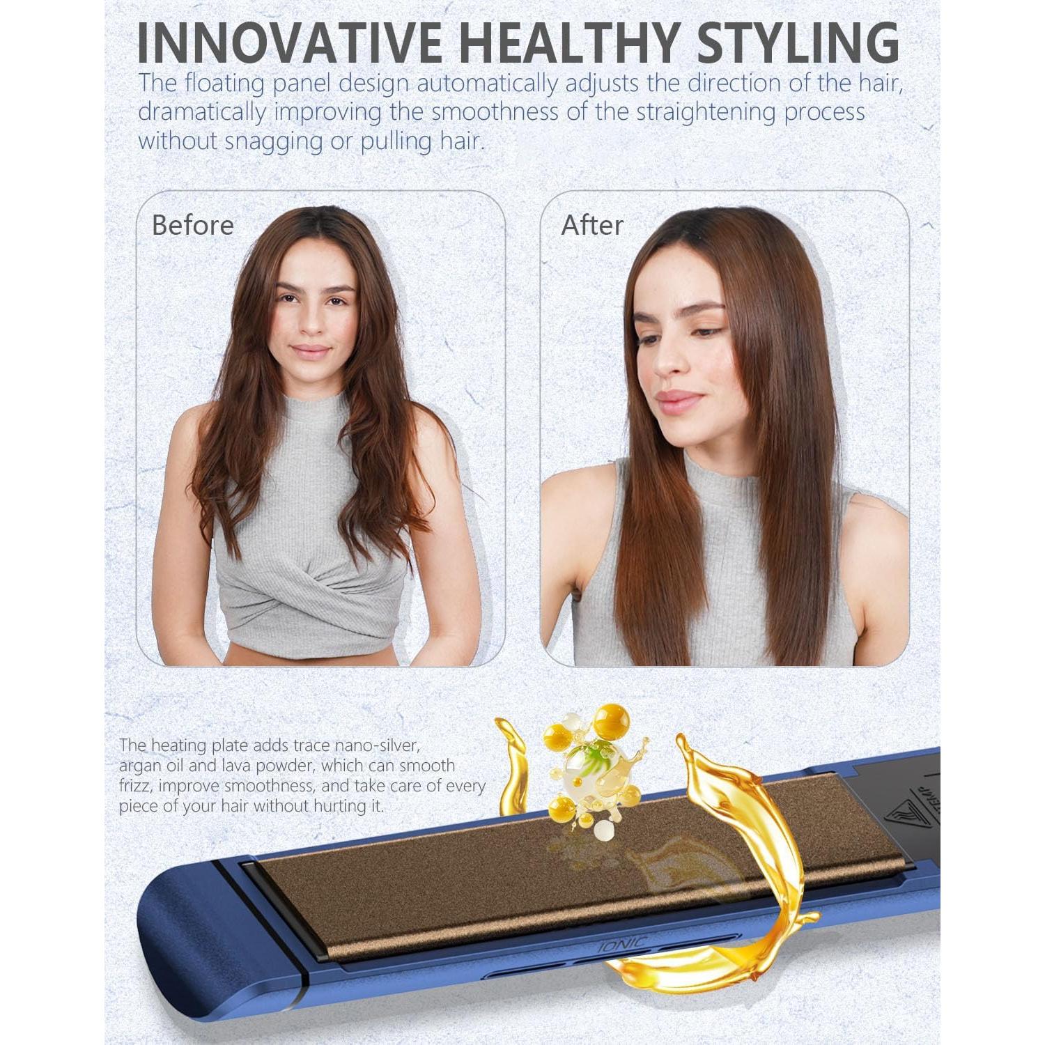 Plancha de Pelo KUSNCA V8 Cerámica Titanio 230-450°F