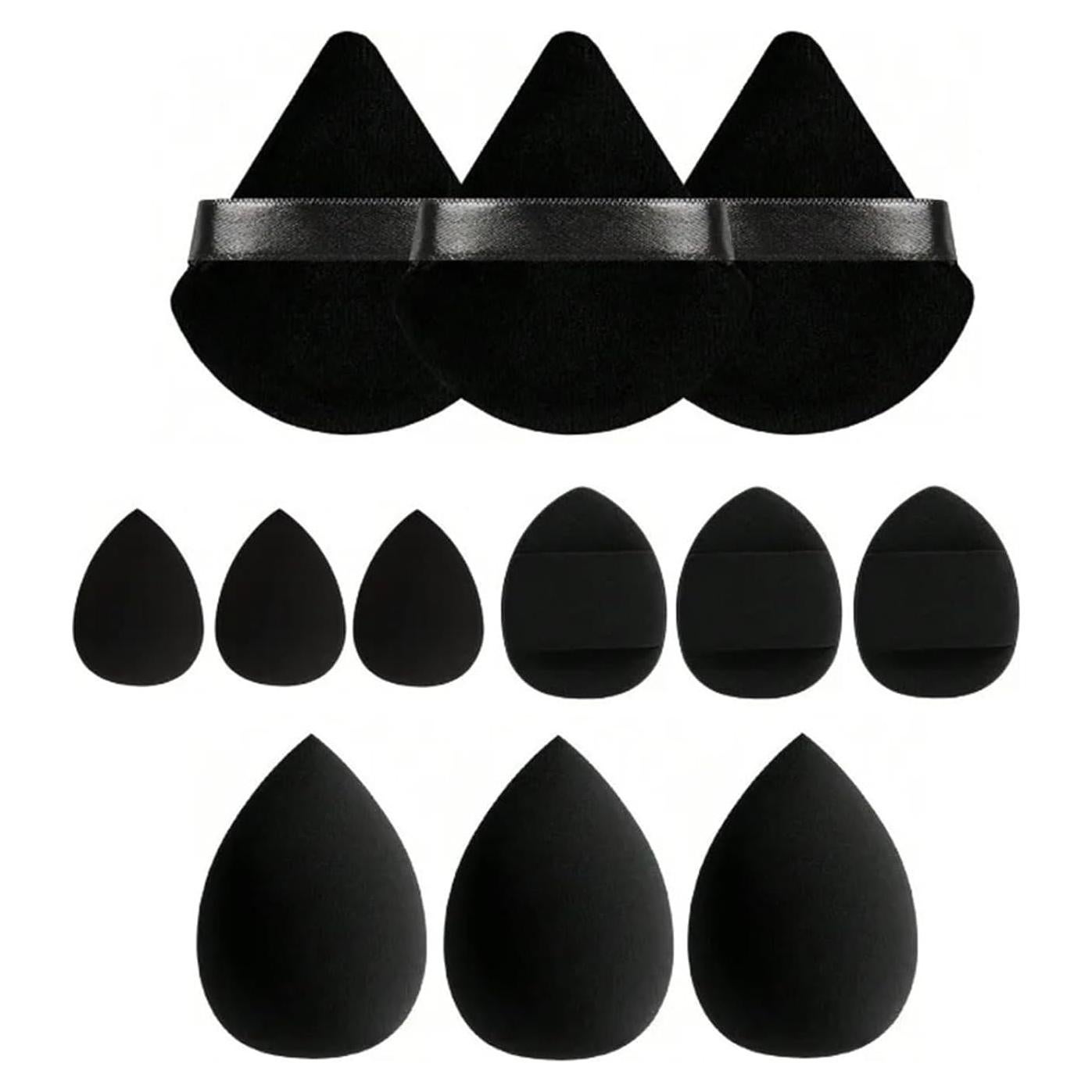 Esponjas de Maquillaje 12 Pcs XMOSNZ - Mezcladoras Húmedas y Secas