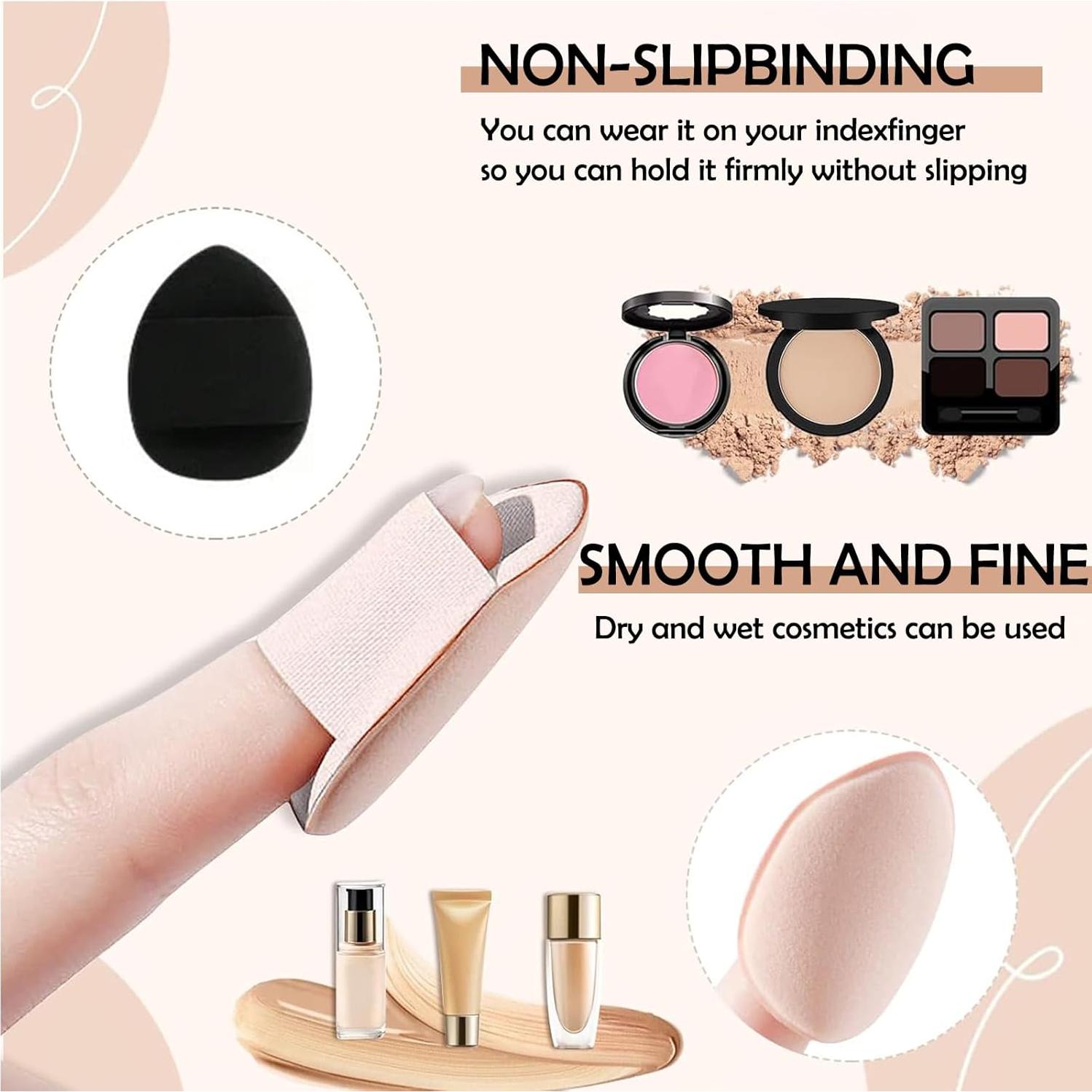 Esponjas de Maquillaje 12 Pcs XMOSNZ - Mezcladoras Húmedas y Secas