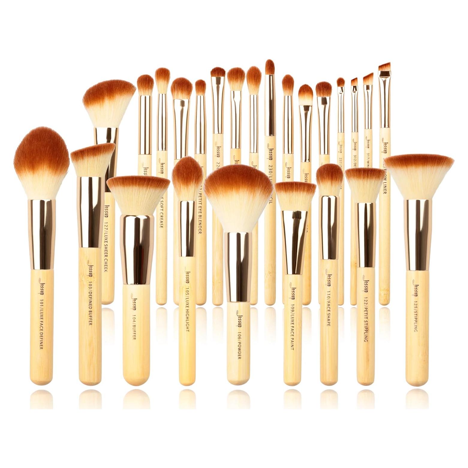 Set de Pinceles de Maquillaje Profesional Jessup 25 Piezas