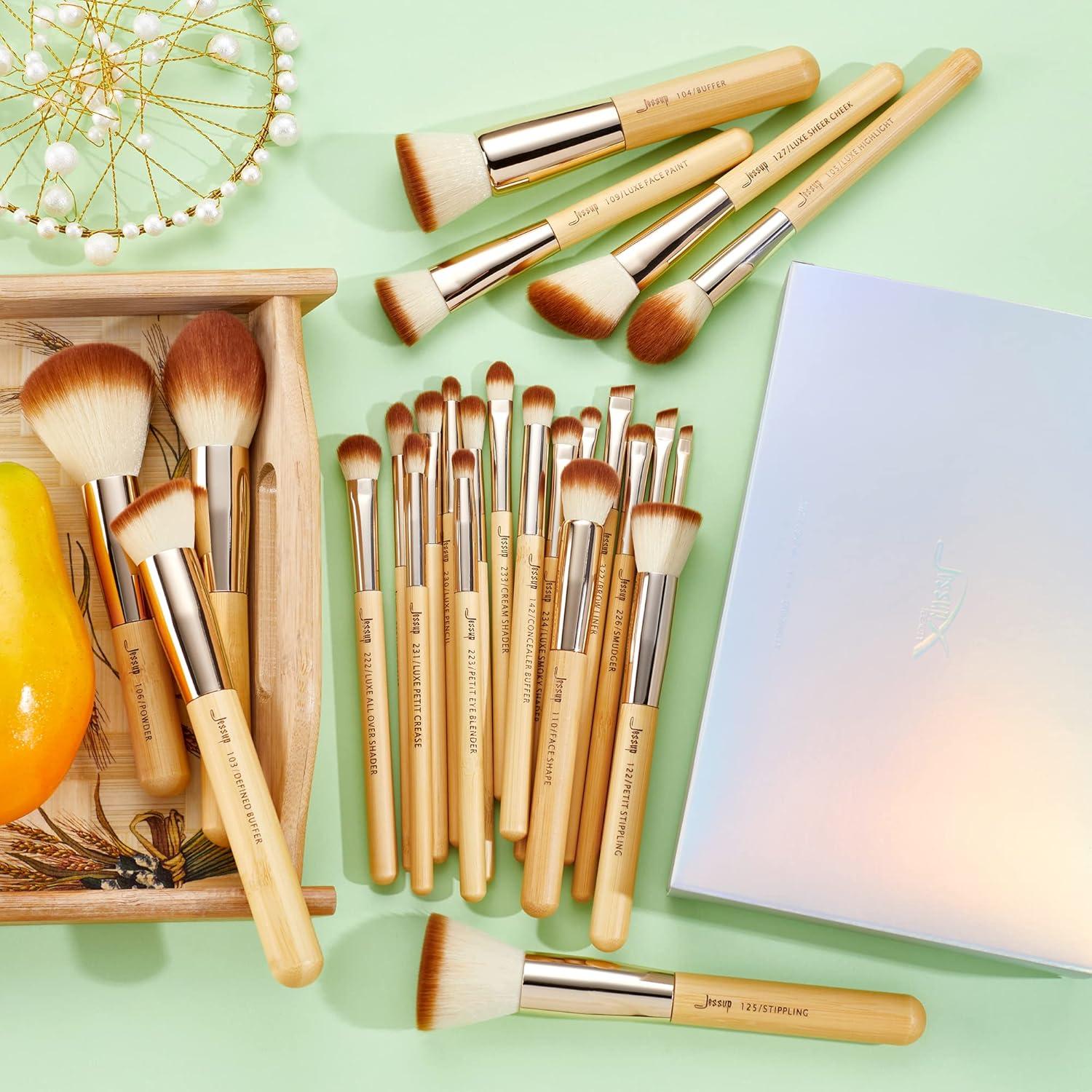 Set de Pinceles de Maquillaje Profesional Jessup 25 Piezas