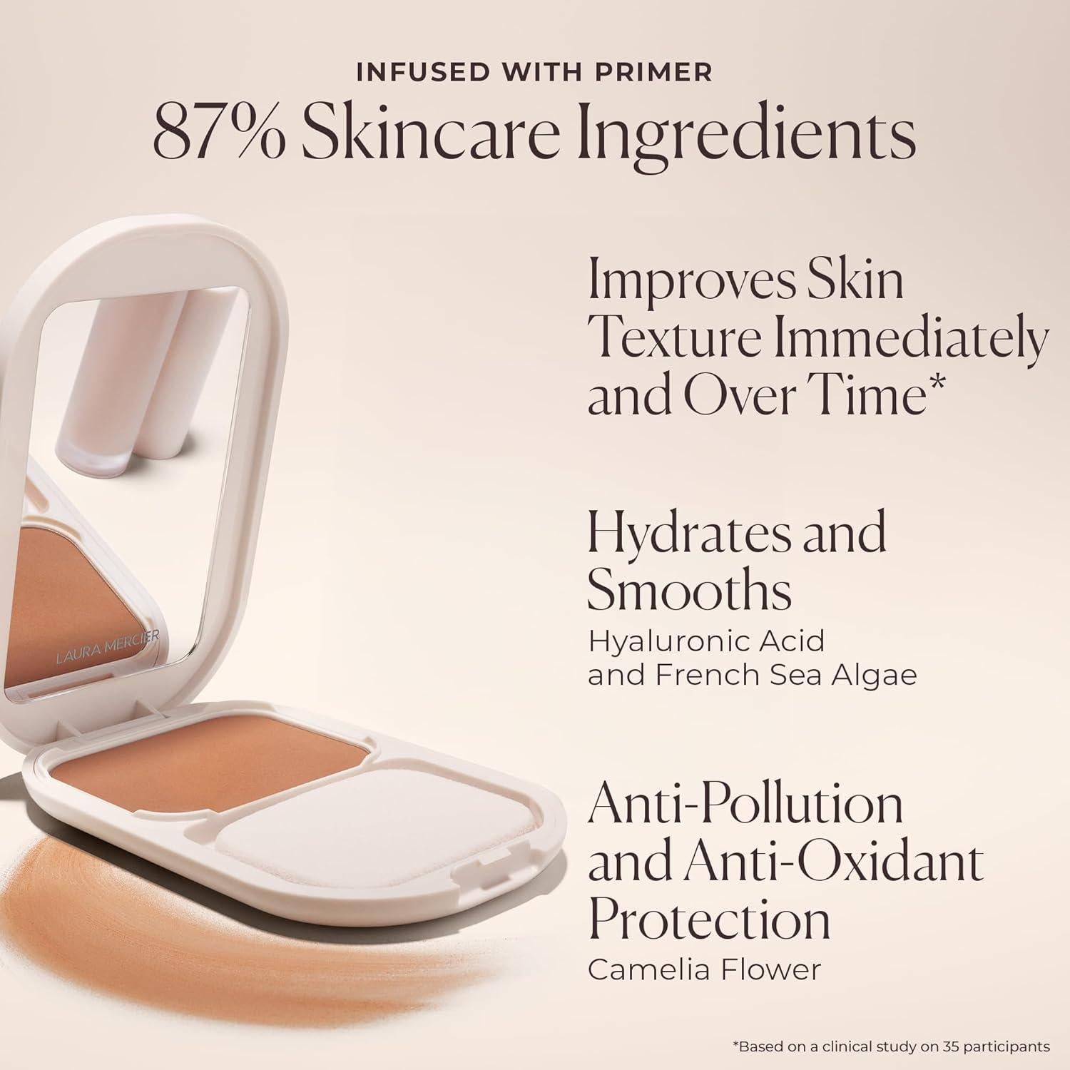 Base en Polvo Mate Laura Mercier 0N Chantilly 81g