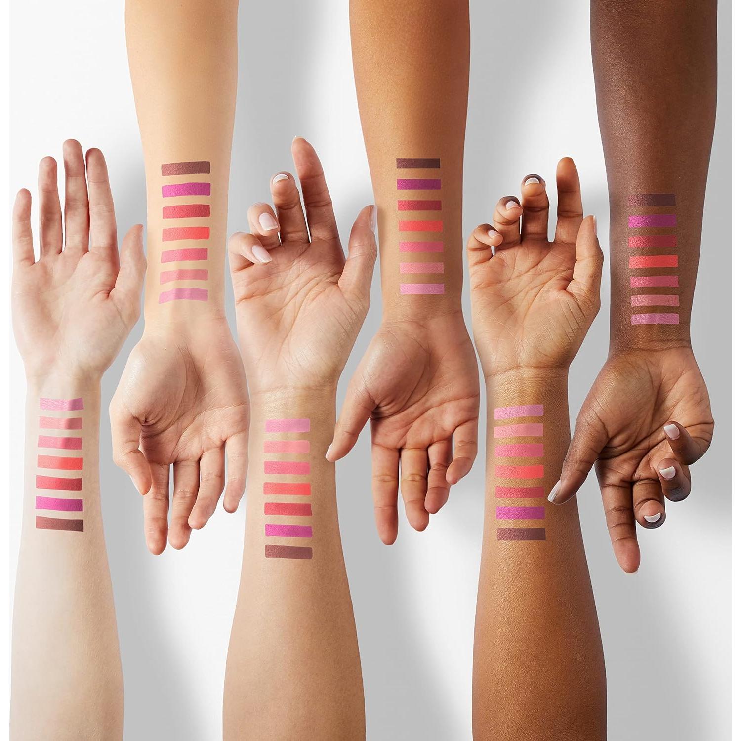 Set de 7 Pintalabios Líquido Mate QiBest + 1 Gloss Voluminizador