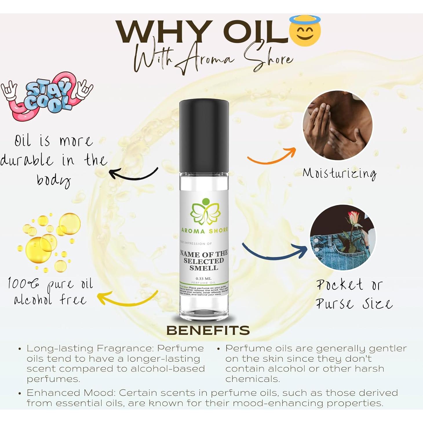 Aceite de Perfume Aroma Shore 9.8 ml - Tipo Ver'Sace Eros Mujer