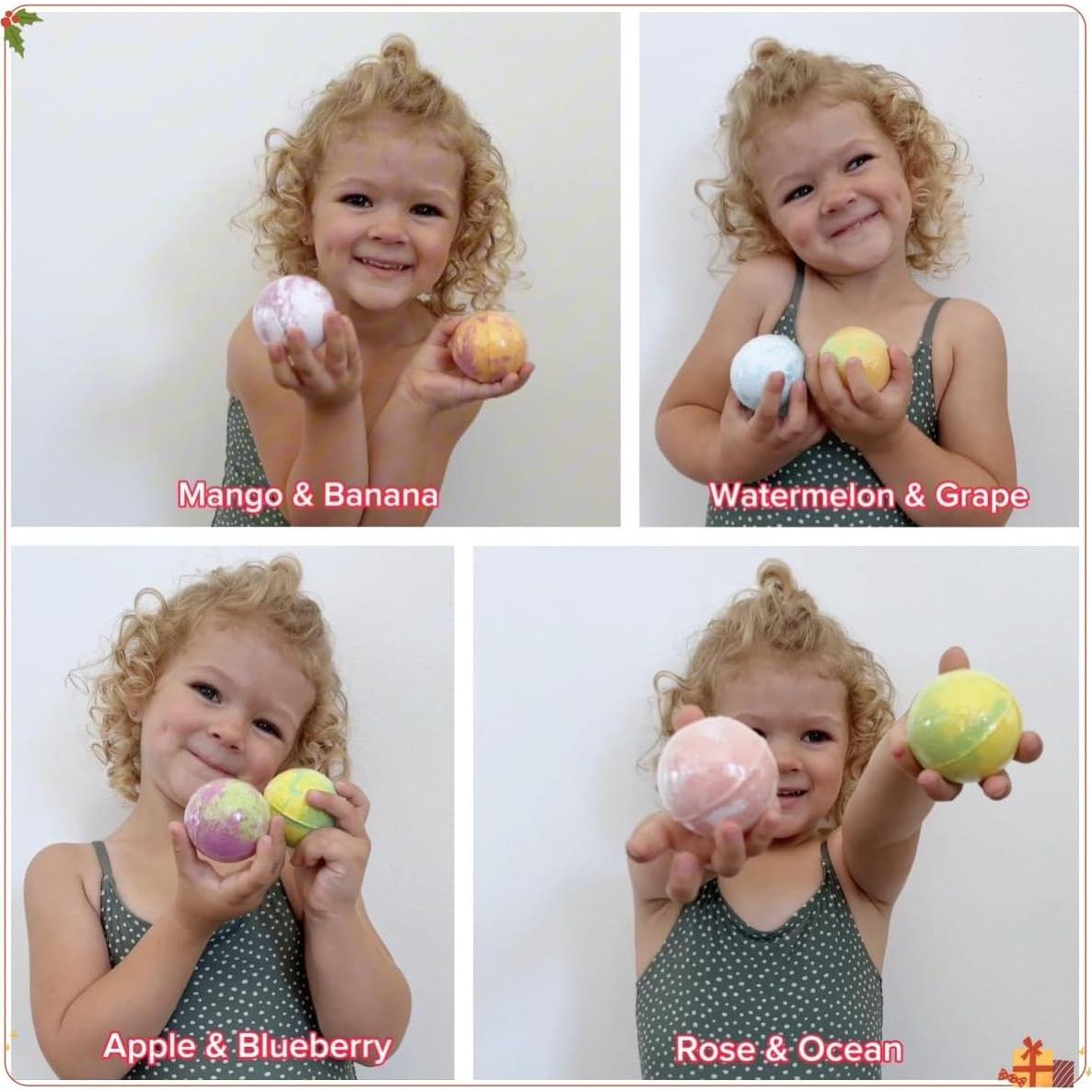 Calendario de Adviento 2025 con 24 Bombas de Baño y Joyería