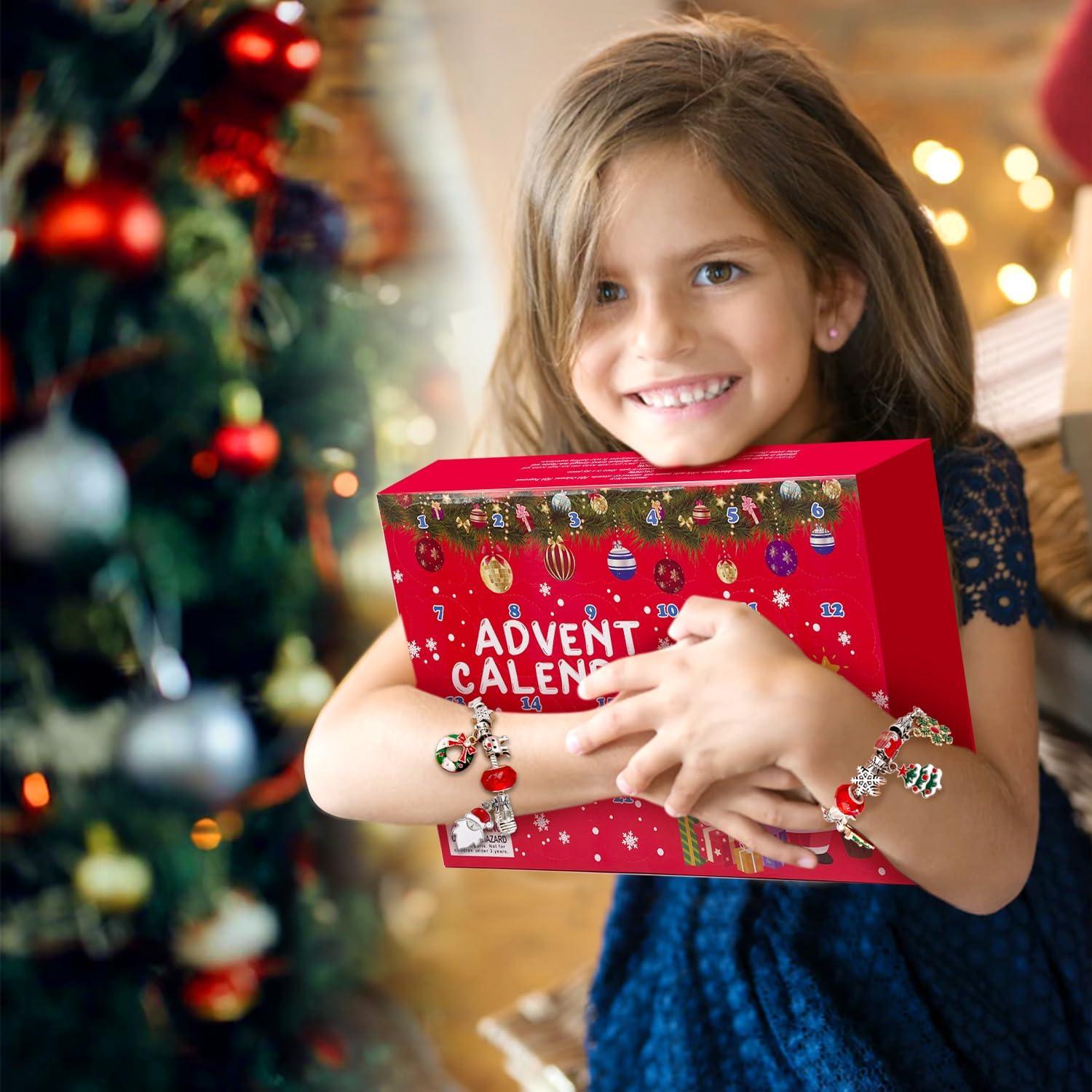 Calendario de Adviento 2025 con 24 Bombas de Baño y Joyería