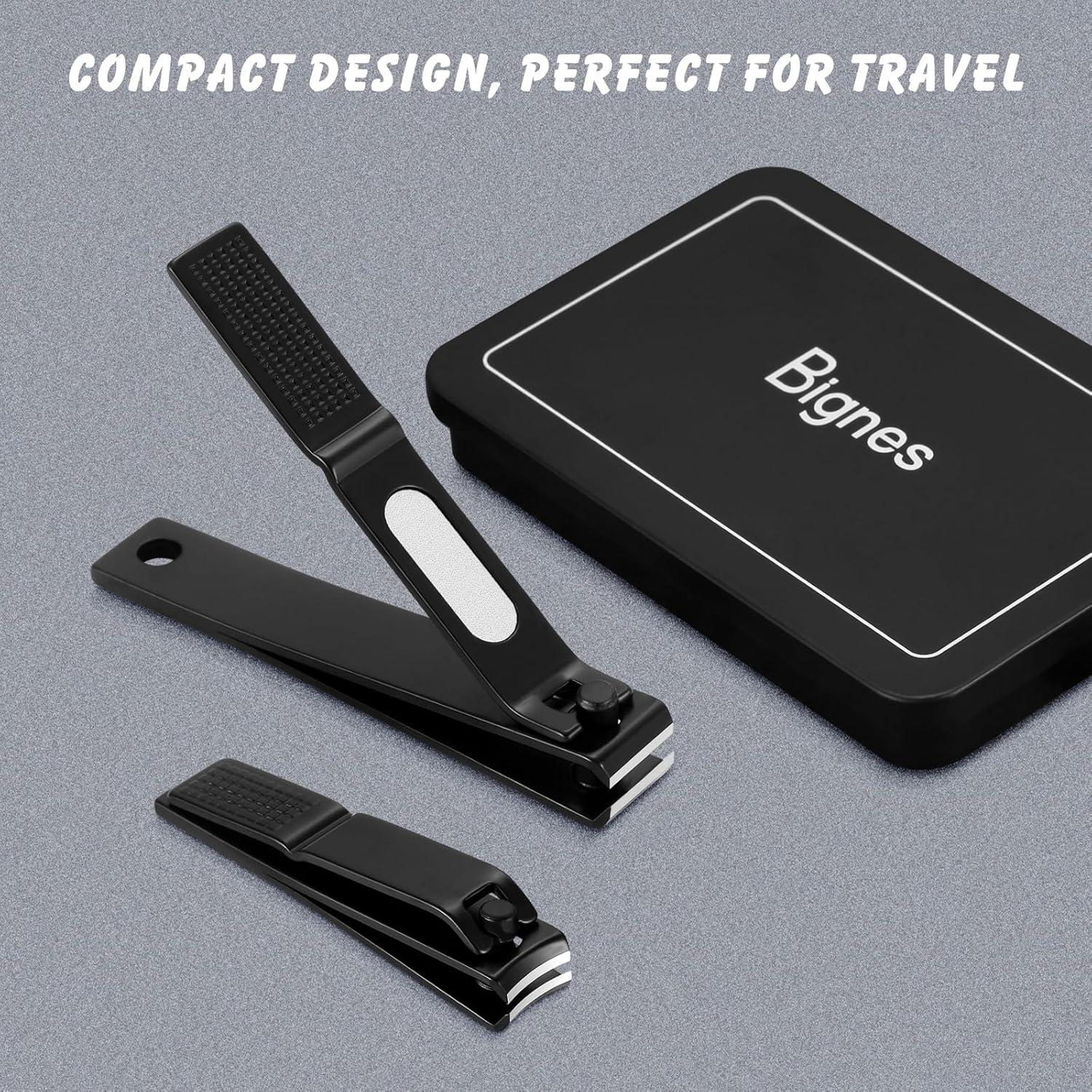 Juego de Cortauñas Bignes para Manos y Pies - Acero Inoxidable