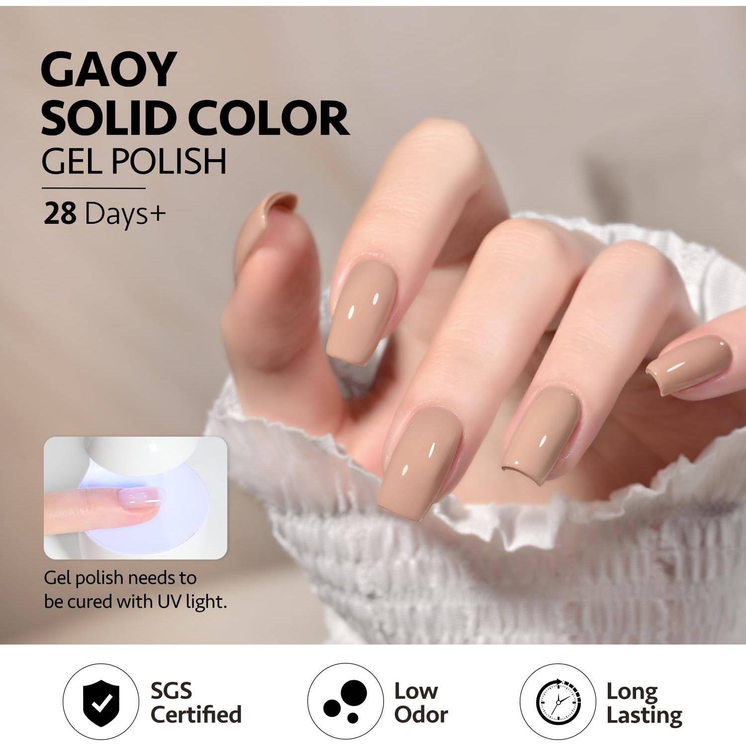 Kit de Esmalte en Gel GAOY 8 Colores 7 ml Otoño Encantador