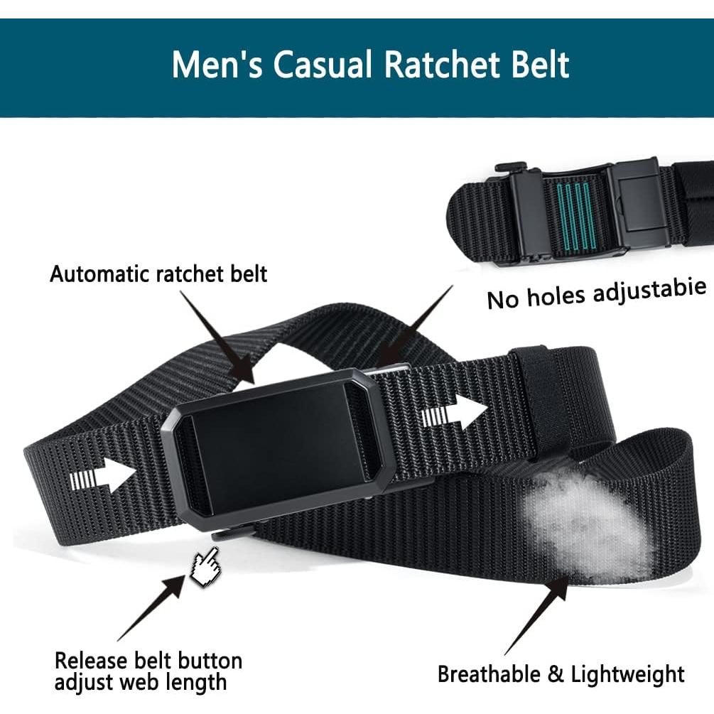 Cinturón Ratchet LionVII para Hombre de Nylon Verde Militar