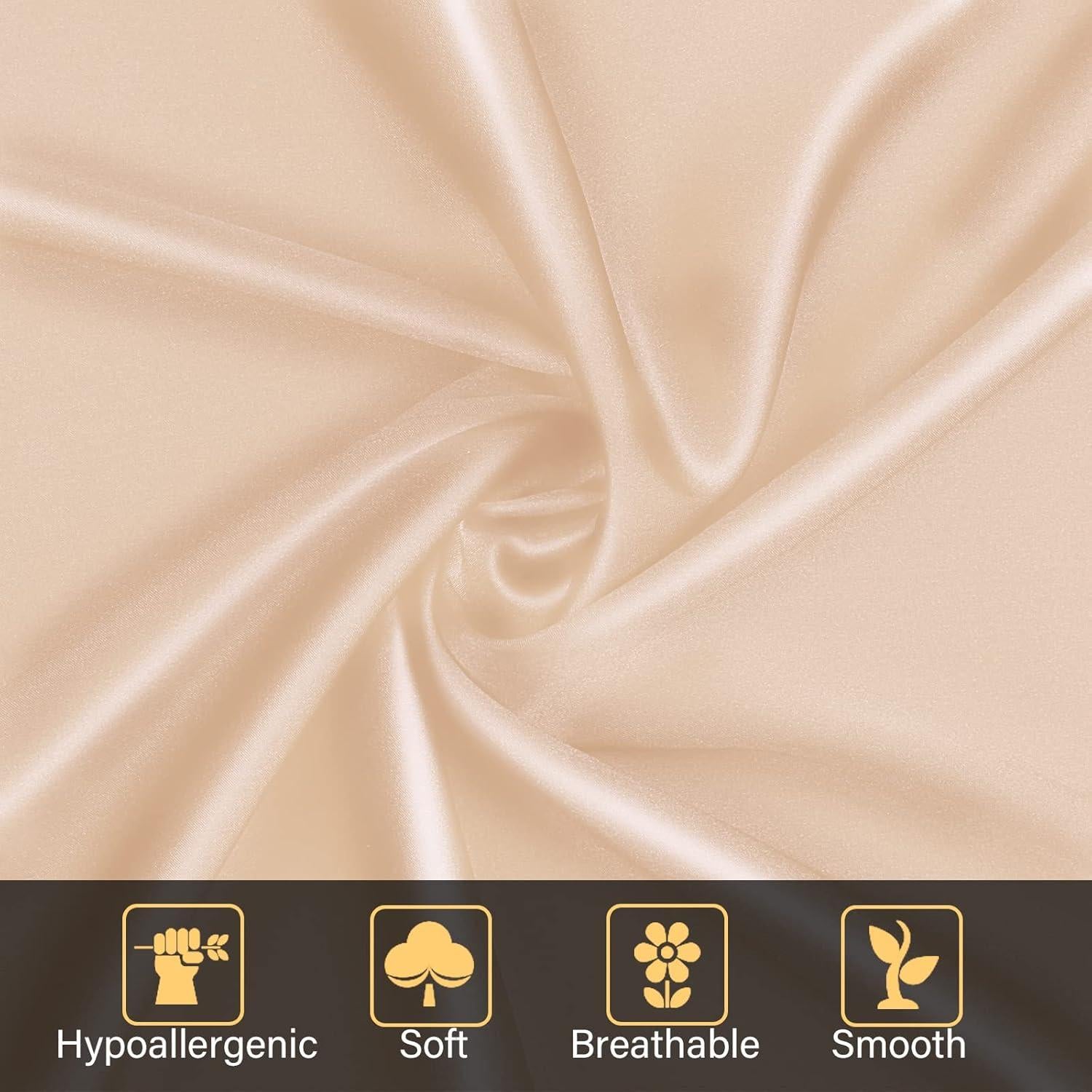 Funda de Almohada de Seda NOLRDR 100% 19 Momme Estándar 66x51cm