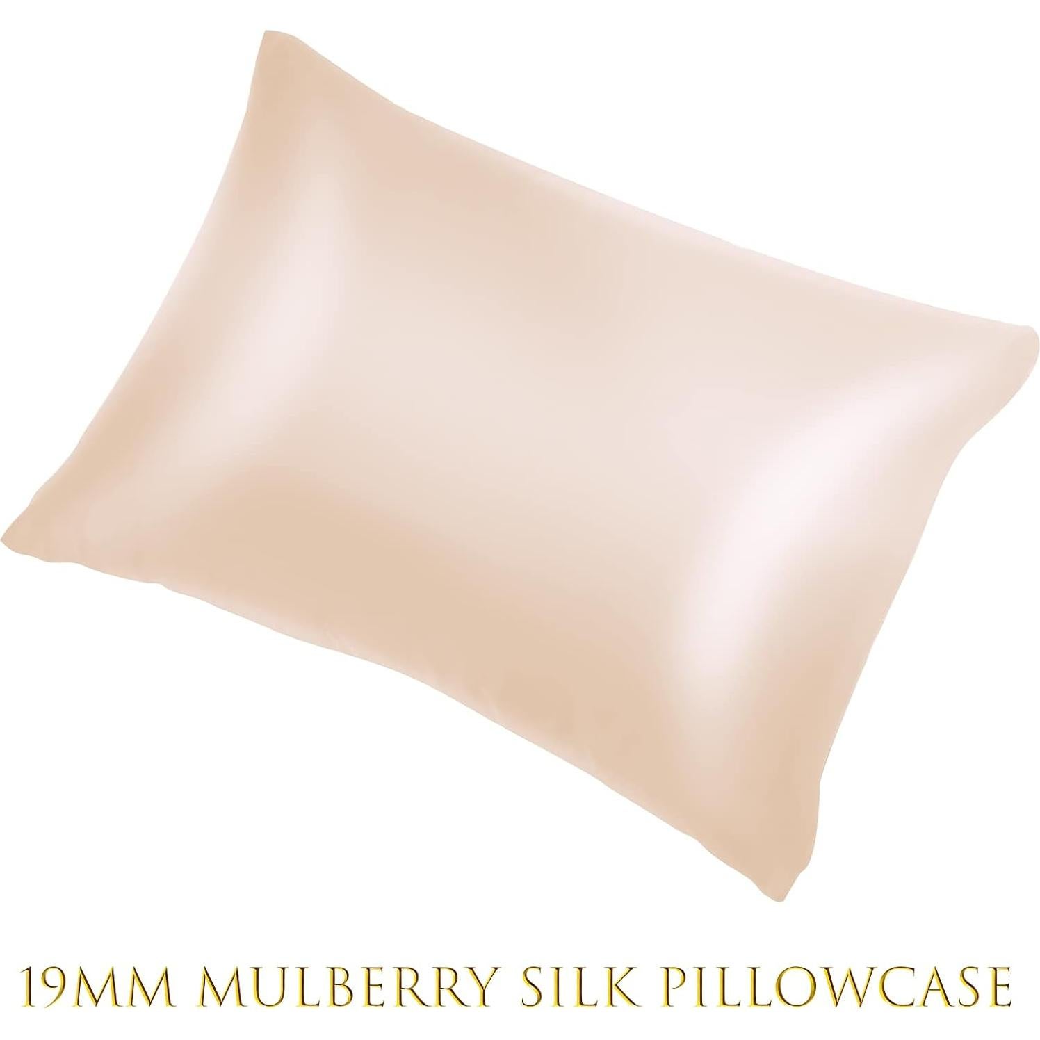 Funda de Almohada de Seda NOLRDR 100% 19 Momme Estándar 66x51cm