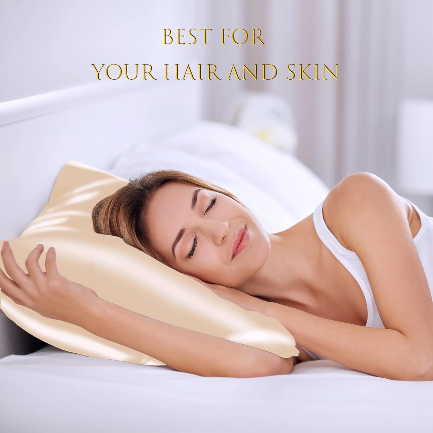 Funda de Almohada de Seda NOLRDR 100% 19 Momme Estándar 66x51cm